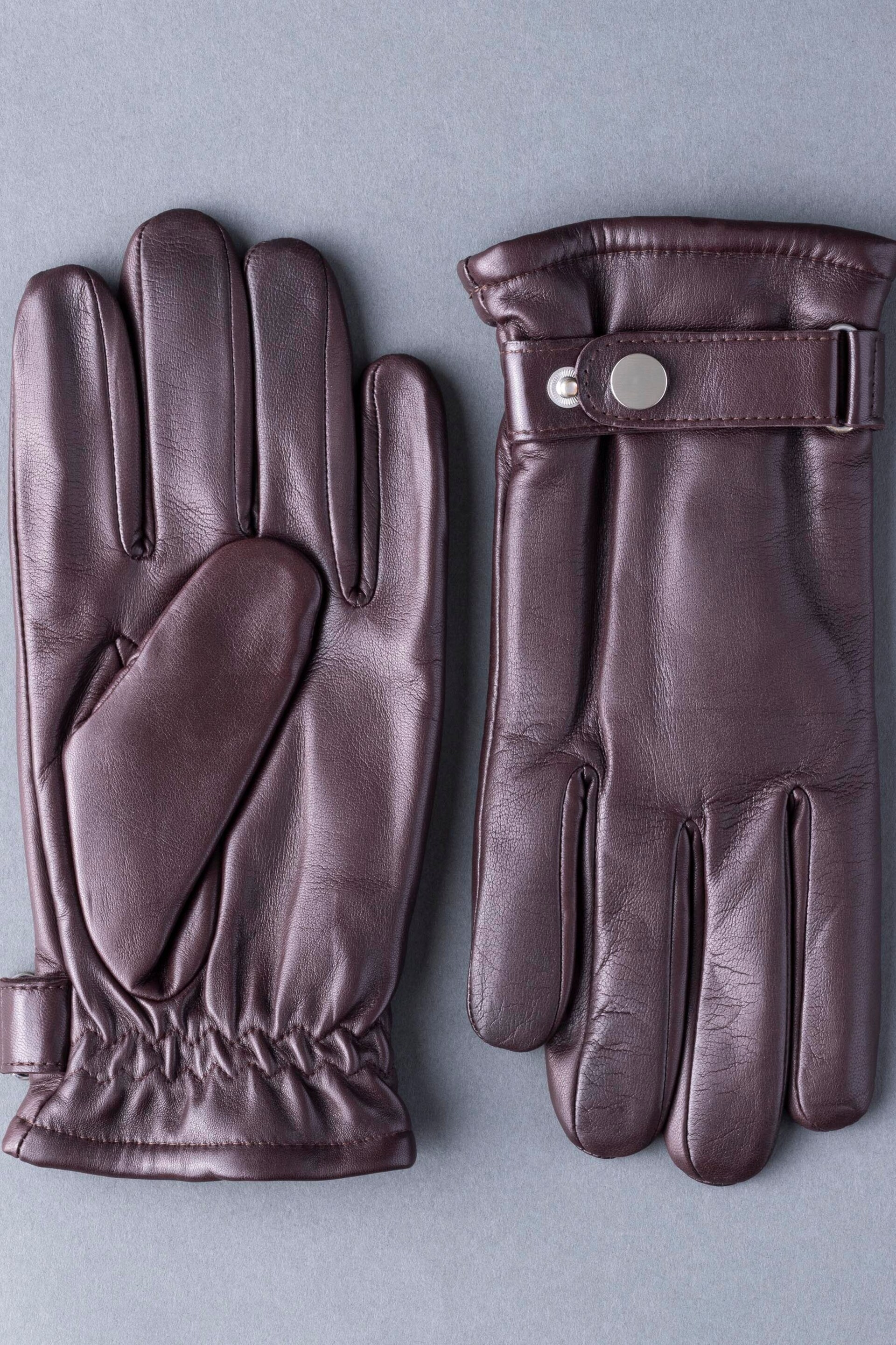 Lakeland Leather Cognac Martin Leather Gloves - Image 1 of 4