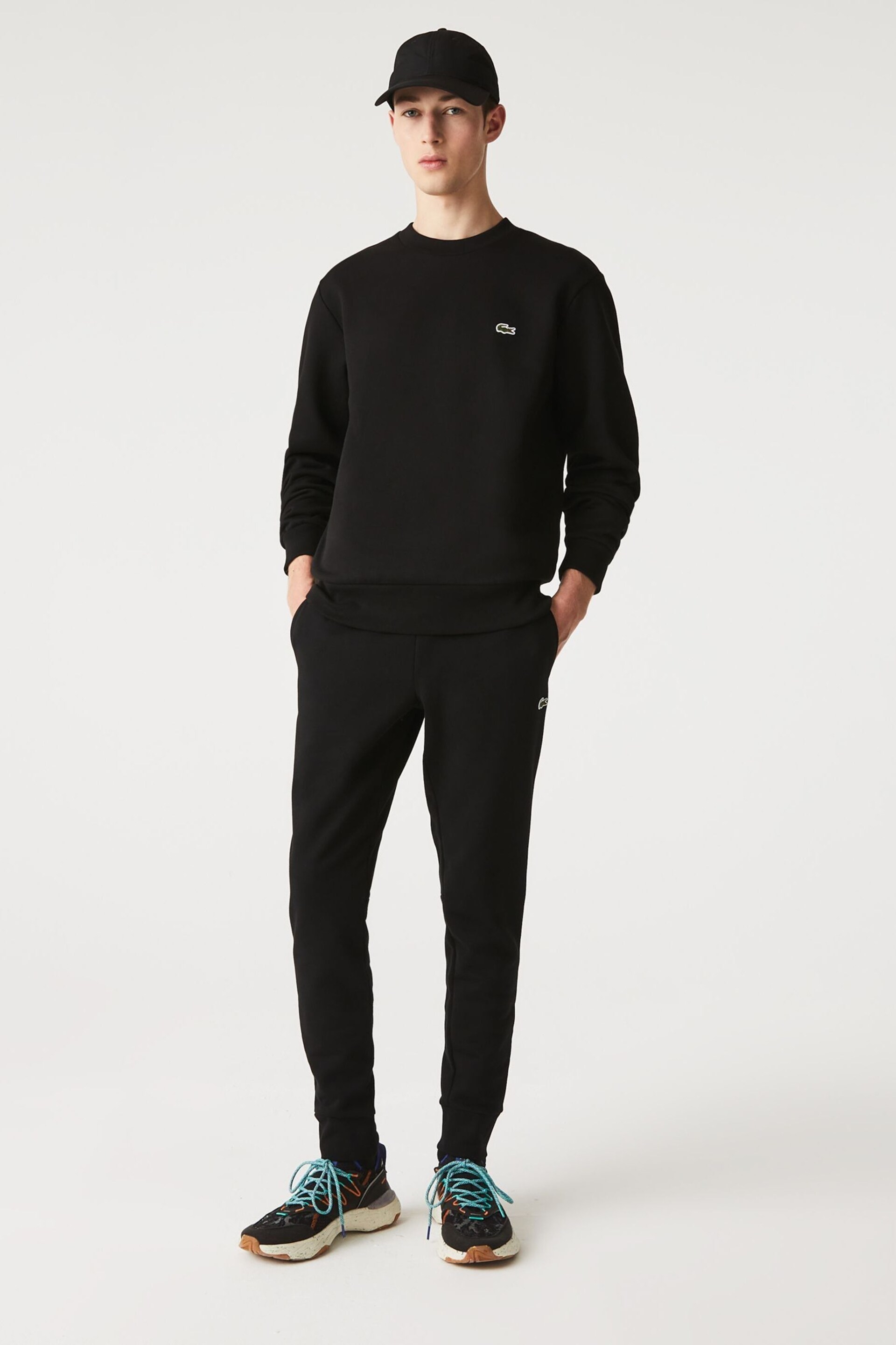 Lacoste Fleece Lined Crew-Neck Jumper - Image 2 of 5