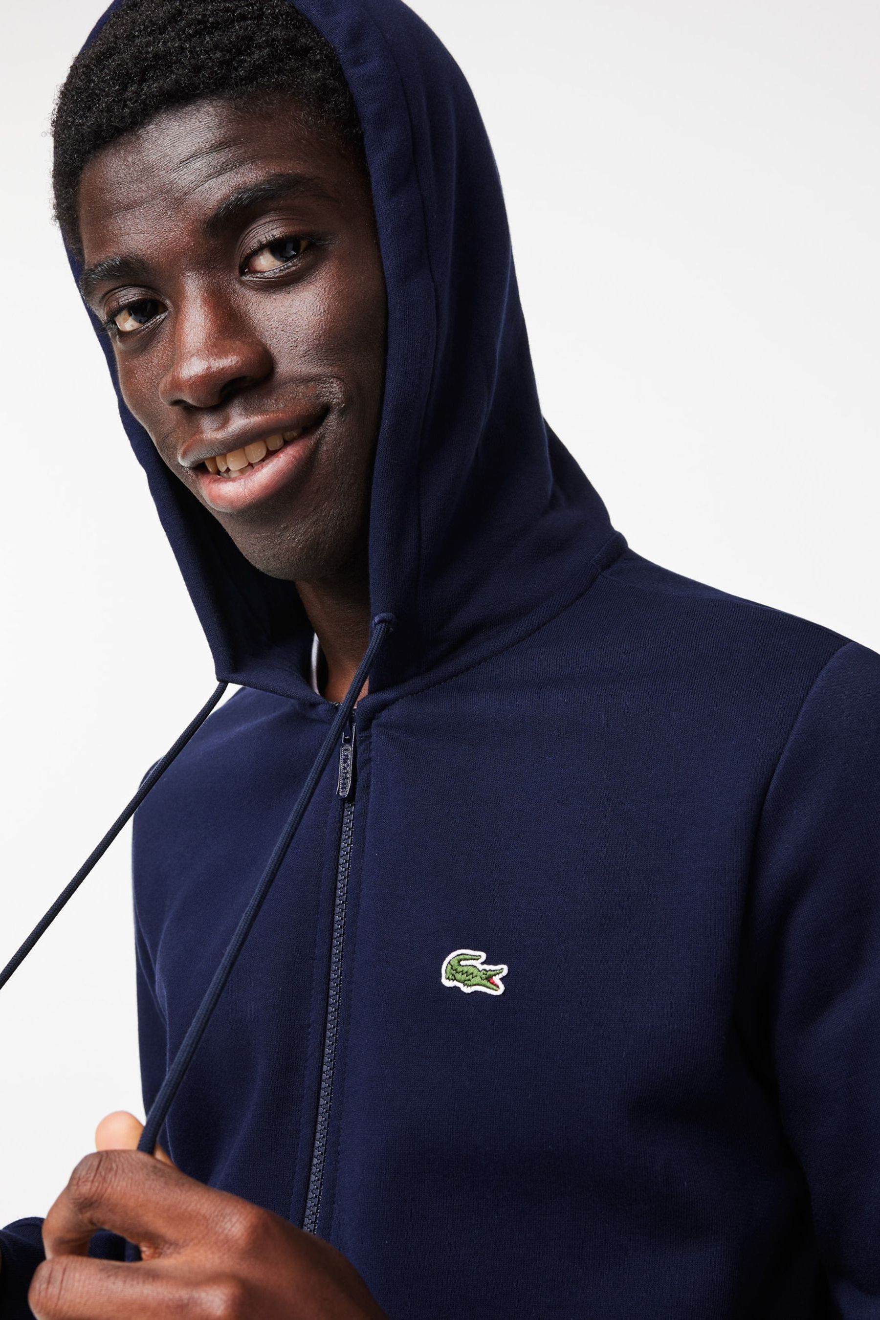 Lacoste zip up hoodie hot sale