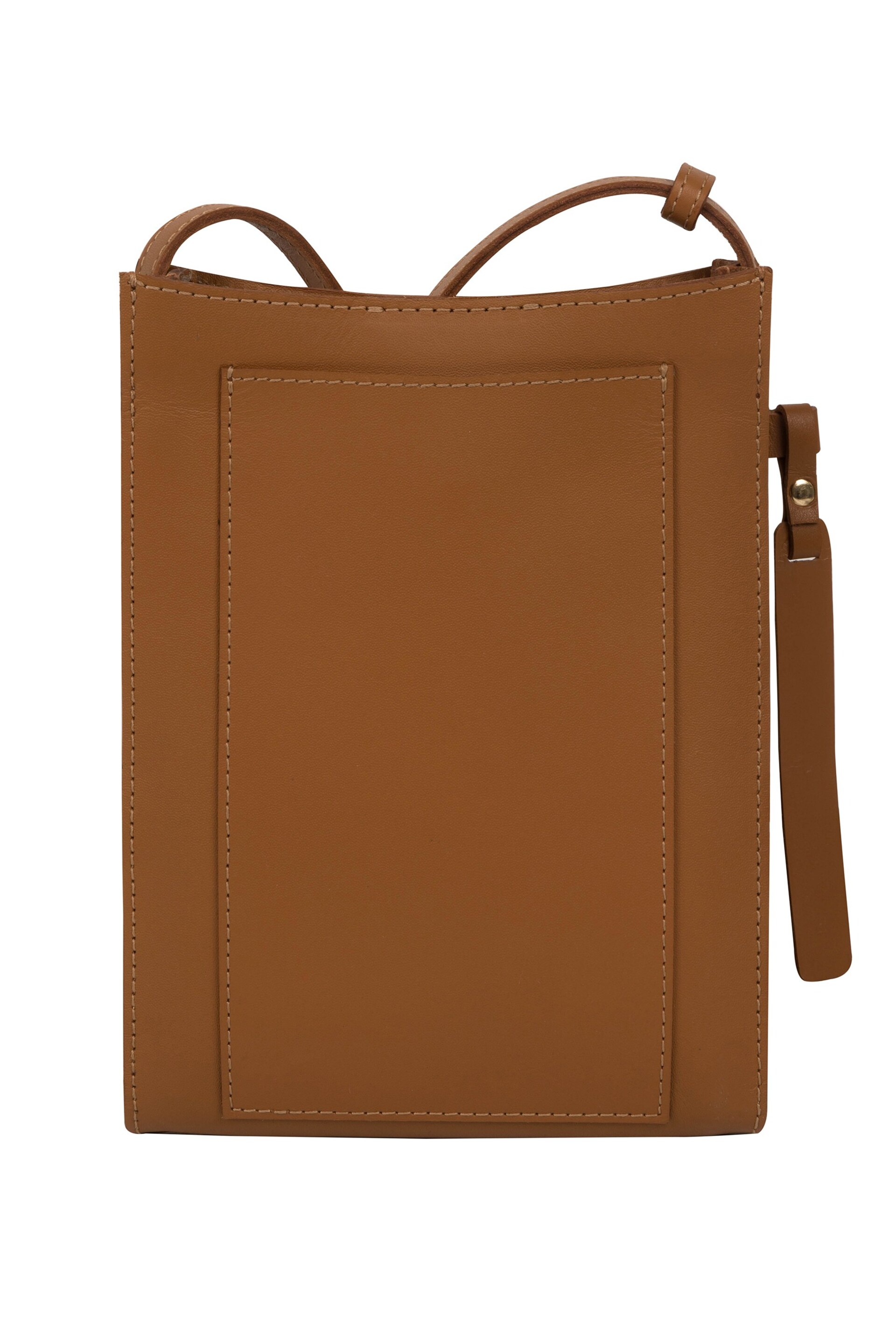 Pure Luxuries London Barton Vegetable Tanned Leather Cross-Body Phone Bag - Image 3 of 5