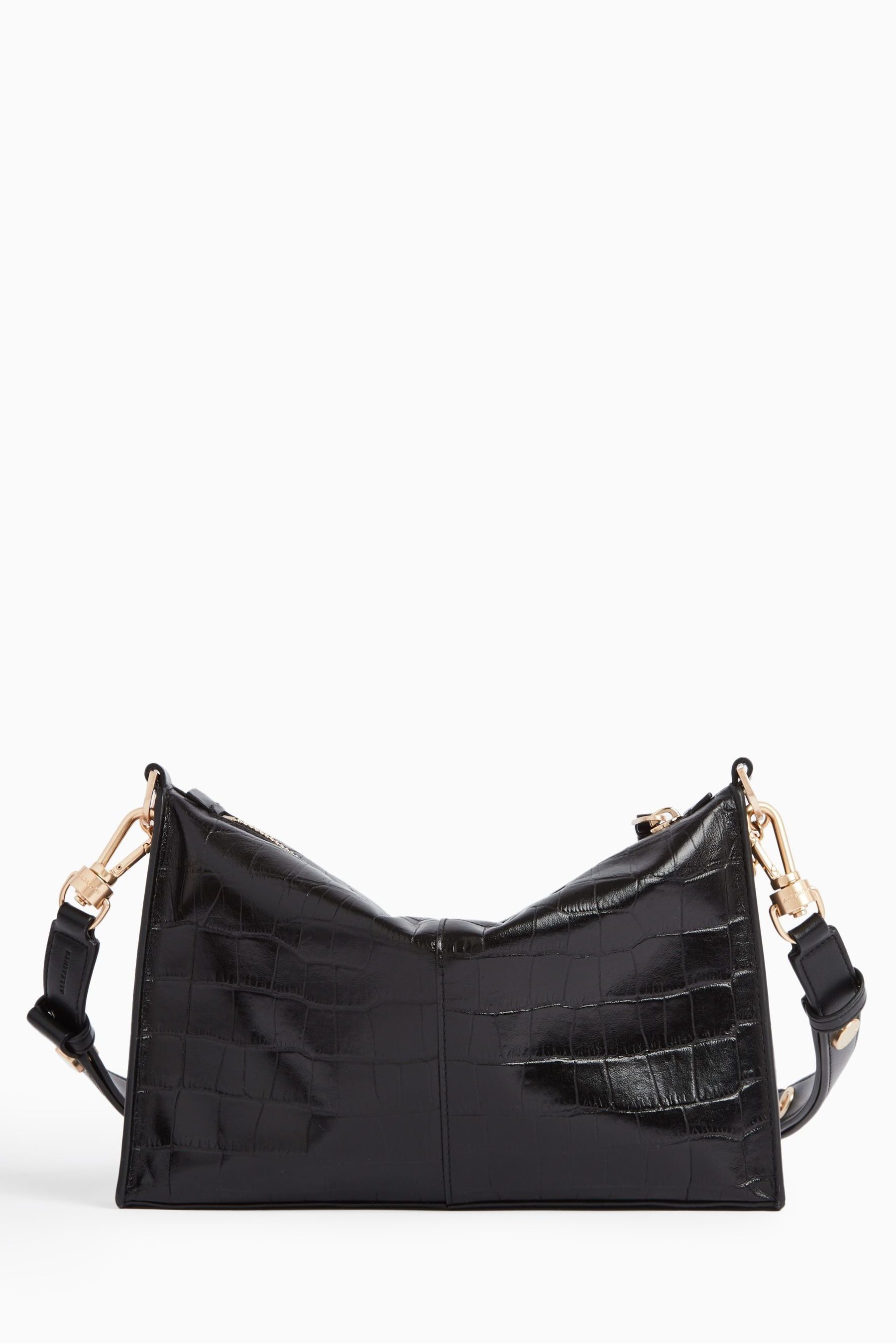 Buy AllSaints Black Eve Croc Cross Body Bag from Next Ireland