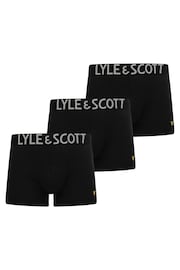 Lyle And Scott Black Daniel Premium Underwear Trunks 3 Pack - Image 1 of 3