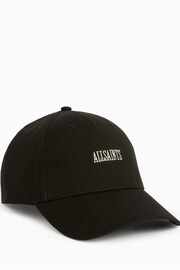 AllSaints Black Axl Baseball Cap - Image 1 of 5