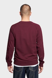 Penfield Burgundy Red Bear Chest Badge Crew Sweatshirt - Image 2 of 7