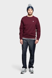 Penfield Burgundy Red Bear Chest Badge Crew Sweatshirt - Image 3 of 7