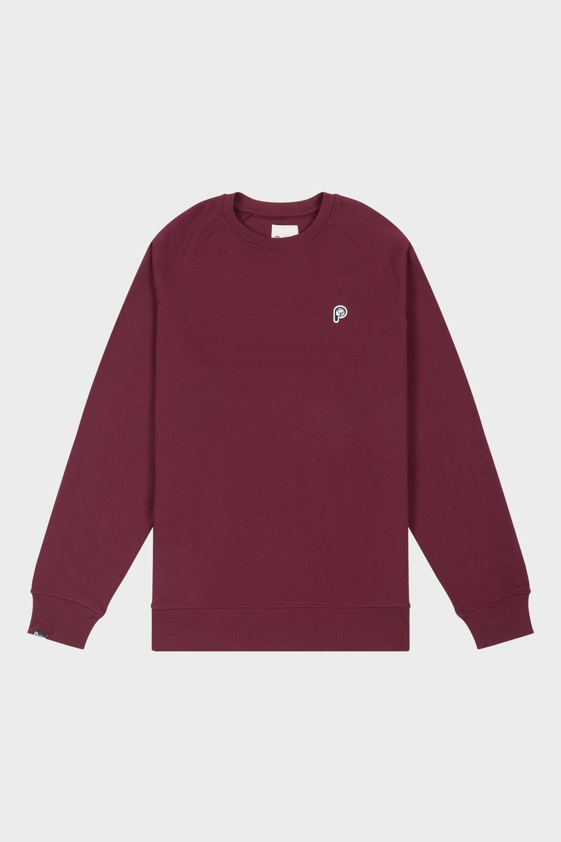 Penfield Burgundy Red Bear Chest Badge Crew Sweatshirt - Image 6 of 7