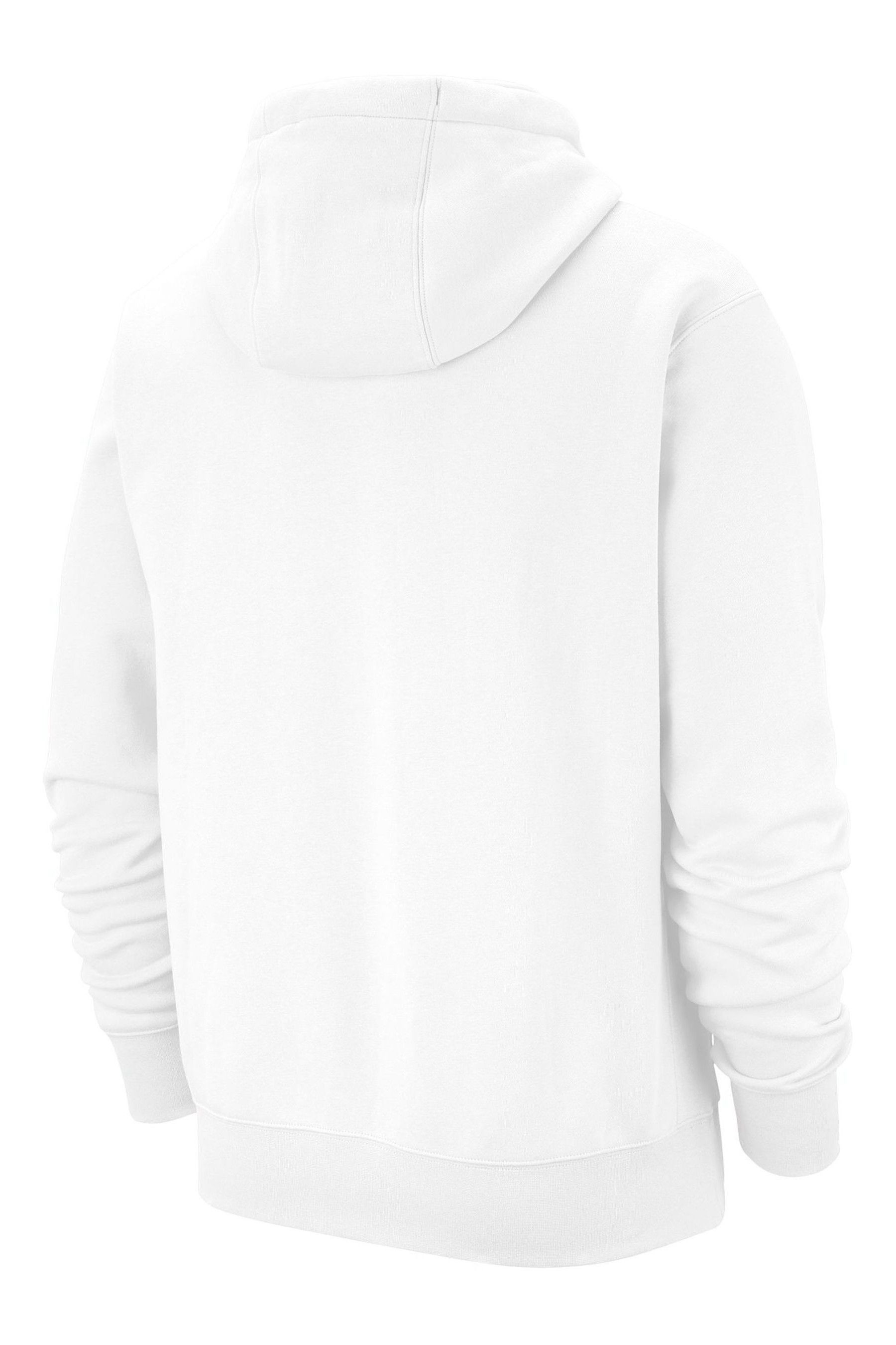 Nike White Club Pullover Hoodie