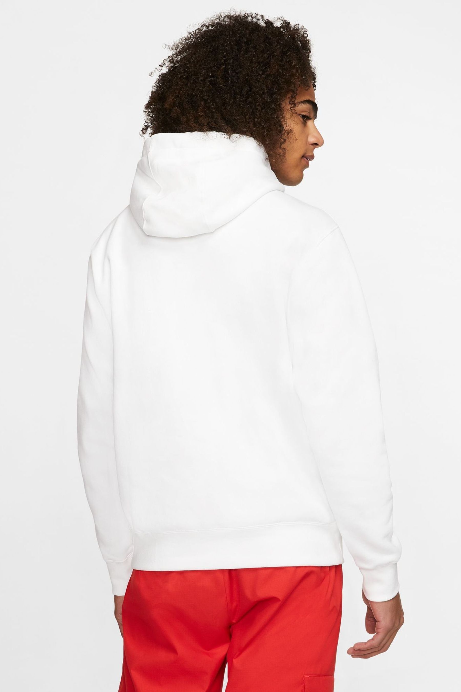 Buy Nike White Club Pullover Hoodie from Next Luxembourg