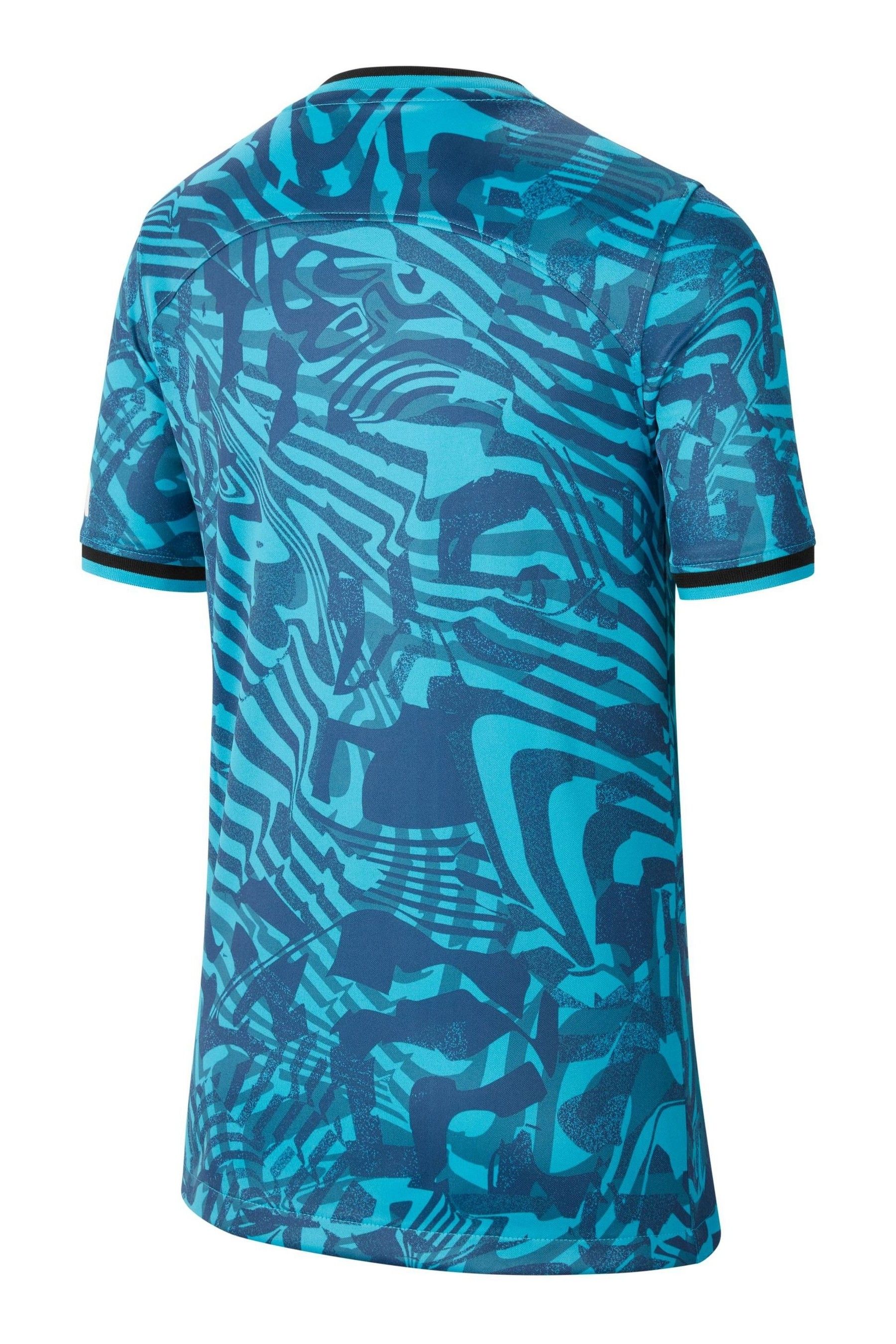 Buy Nike Turquoise Blue Blank Tottenham Hotspur FC 22 23 Third Football Shirt Kids from Next Spain