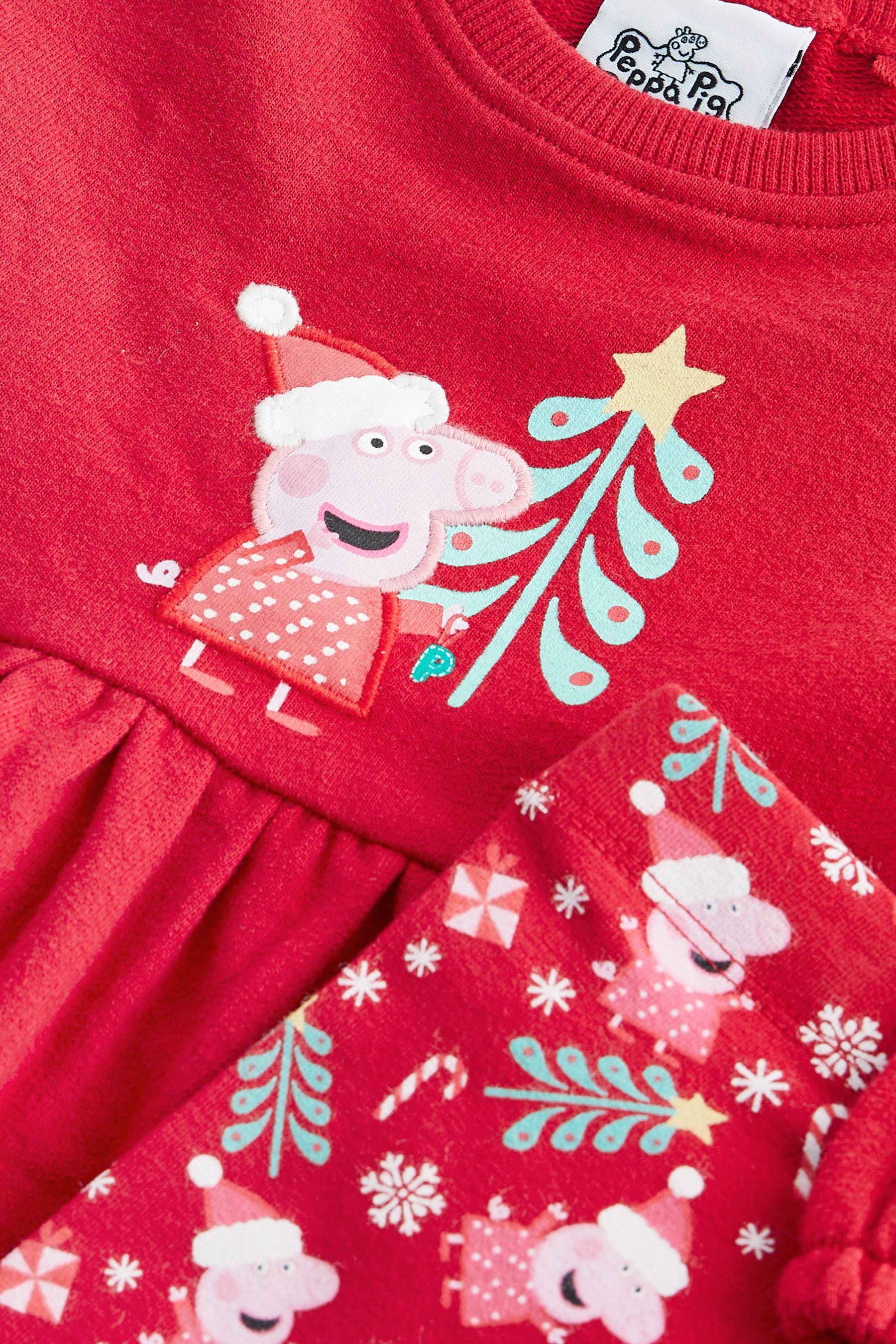 Buy Red Peppa Pig Christmas Top And Leggings Set 3mths 7yrs from Next Austria