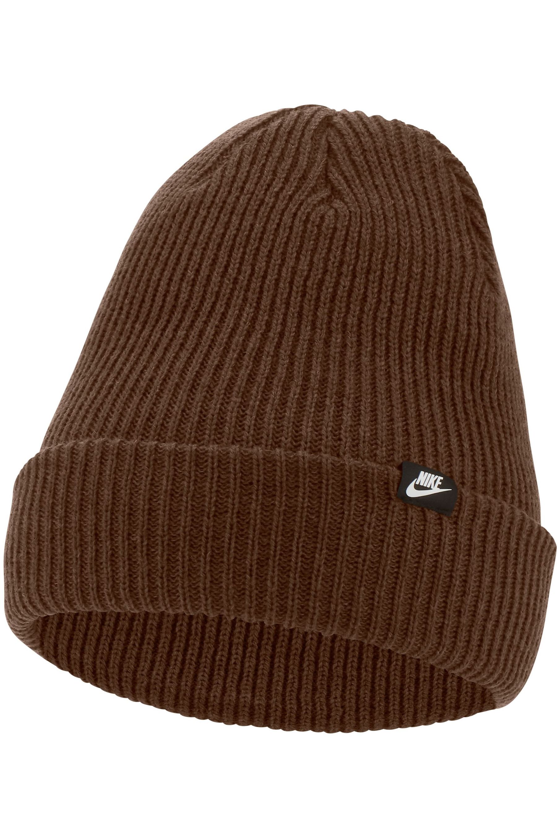 Buy Nike Brown Fisherman Knitted Beanie from Next Luxembourg