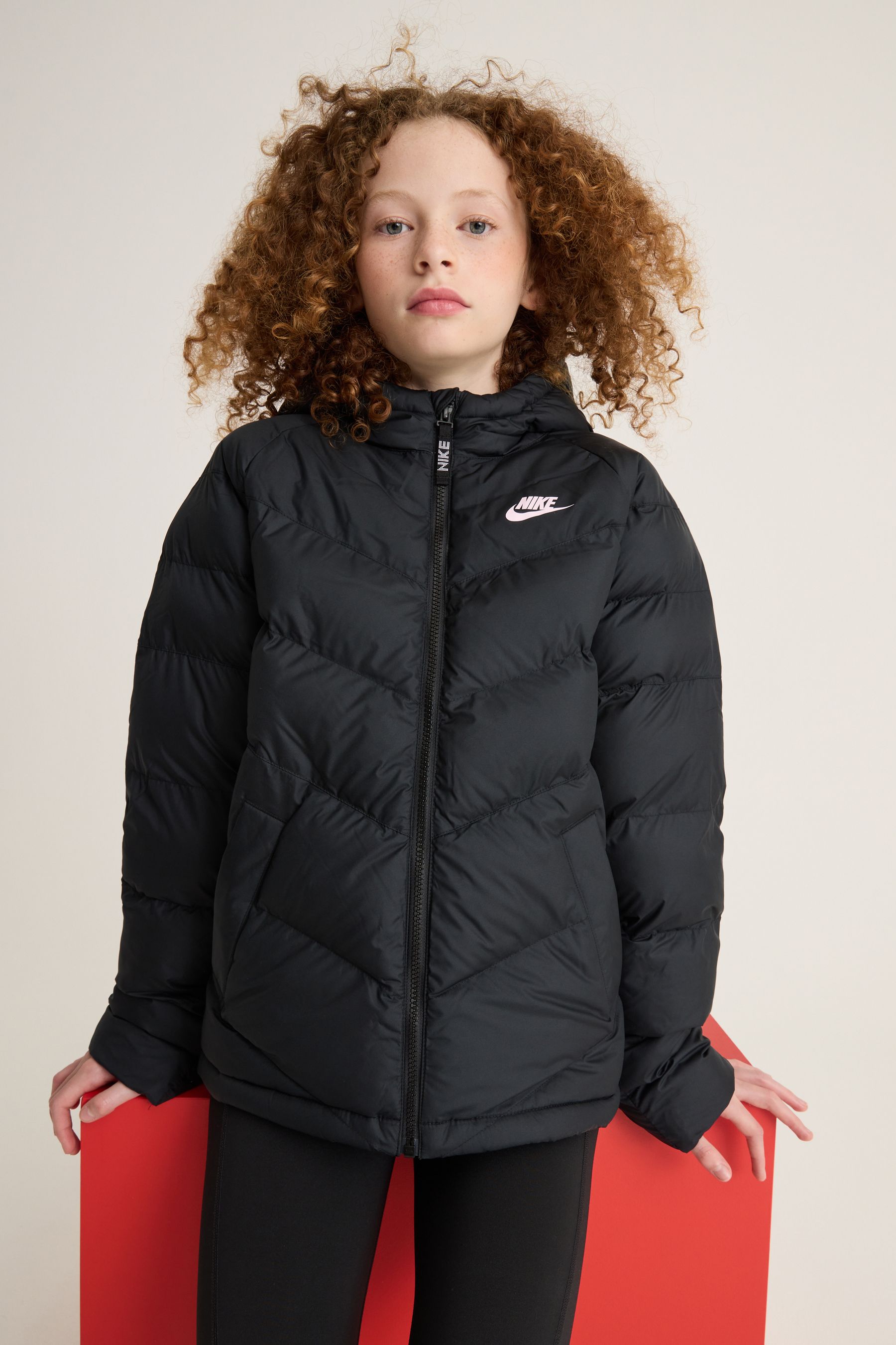 Nike padded long coat online
