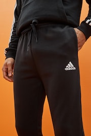 adidas Black Regular Essentials Fleece Tapered Joggers - Image 5 of 6