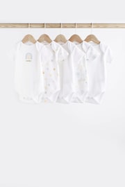 White Baby 5 Pack Short Sleeve Bodysuits - Image 1 of 7