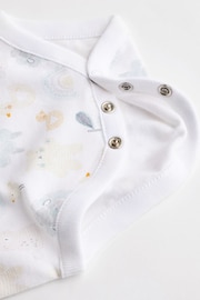 White Baby 5 Pack Short Sleeve Bodysuits - Image 5 of 7