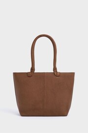 OSPREY LONDON Tan The Collier Leather Shoulder Tote Bag - Image 4 of 5
