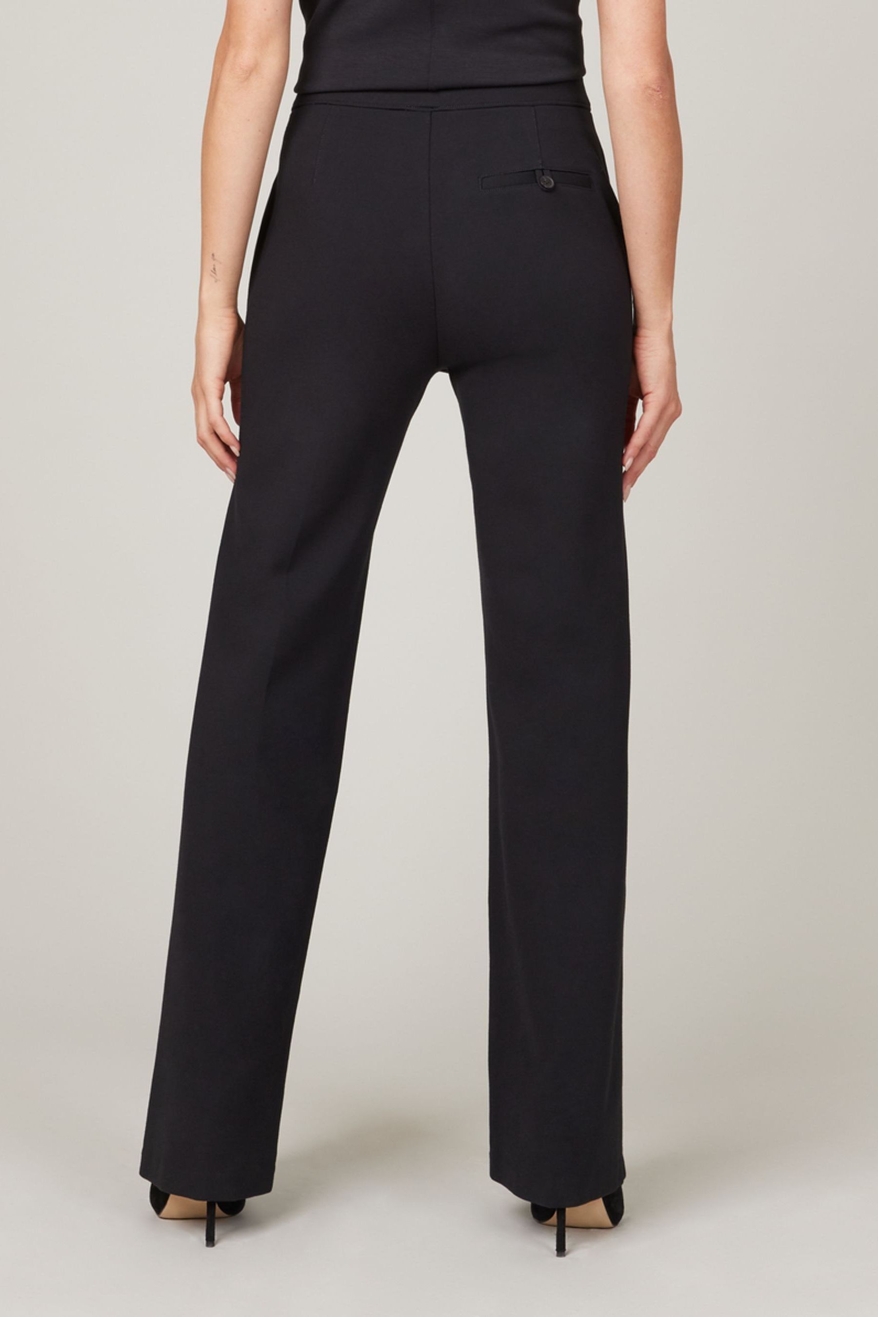 Buy SPANX Black The Perfect Pant Wide Leg Trousers from Next Ireland
