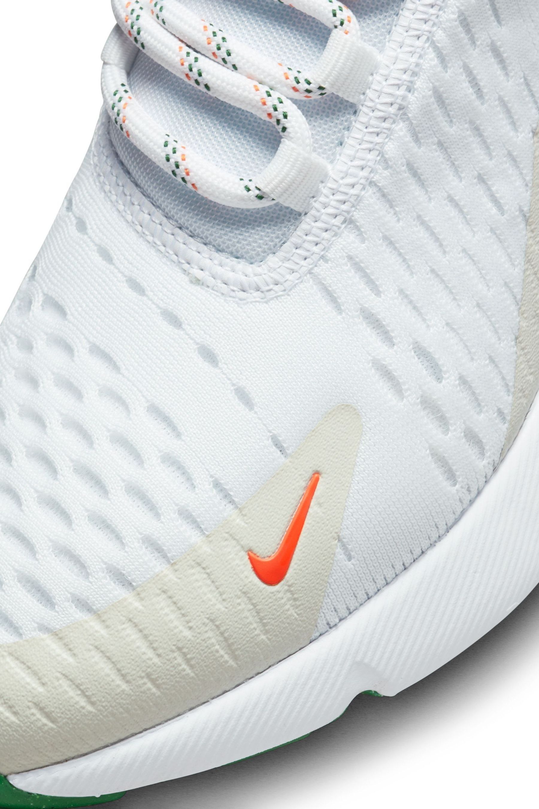 Buy Nike White Green Air Max 270 Youth Trainers from Next Luxembourg