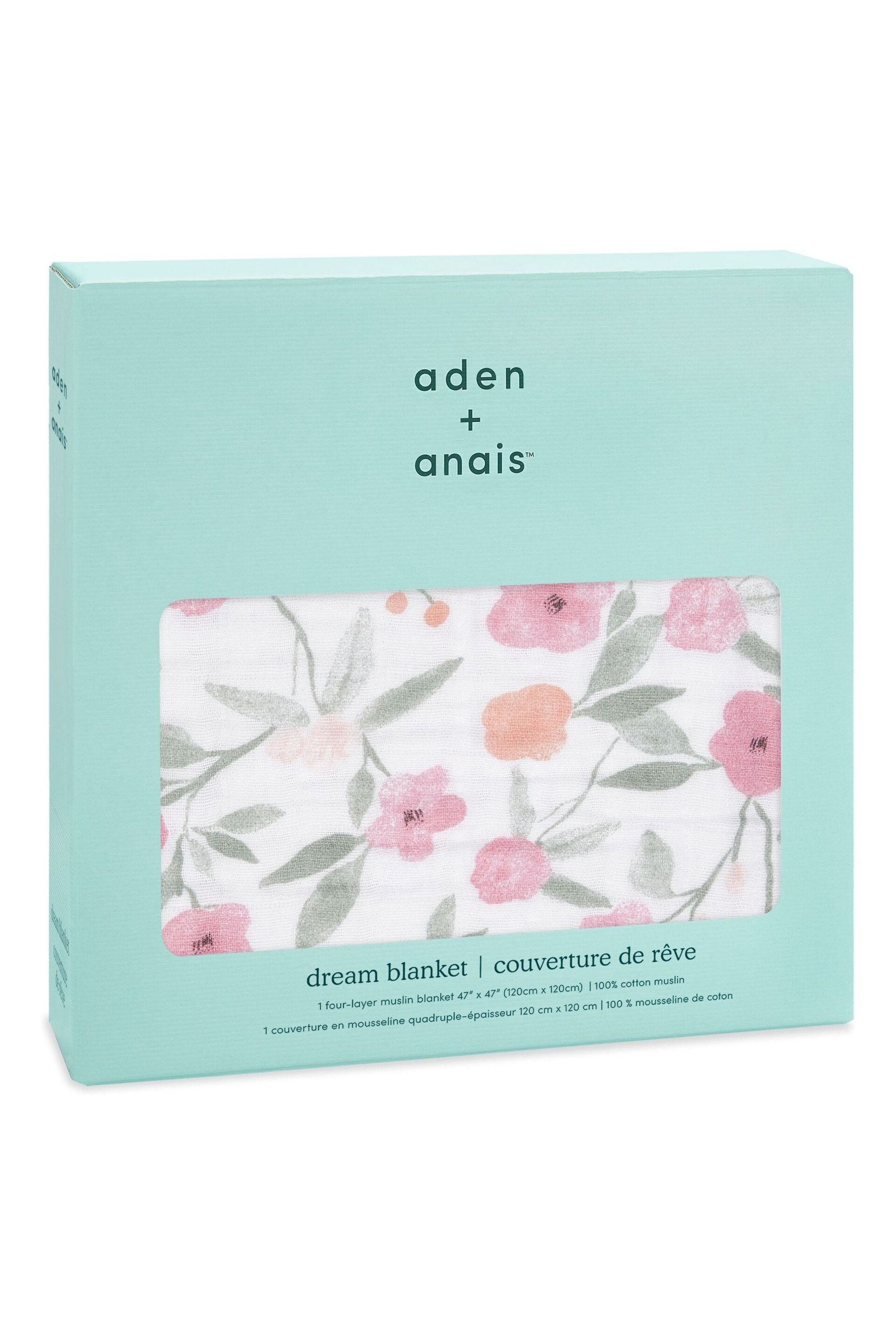 Aden + Anais™ Dream Blanket Cotton Muslin Ma Fleur Blanket - Image 3 of 5