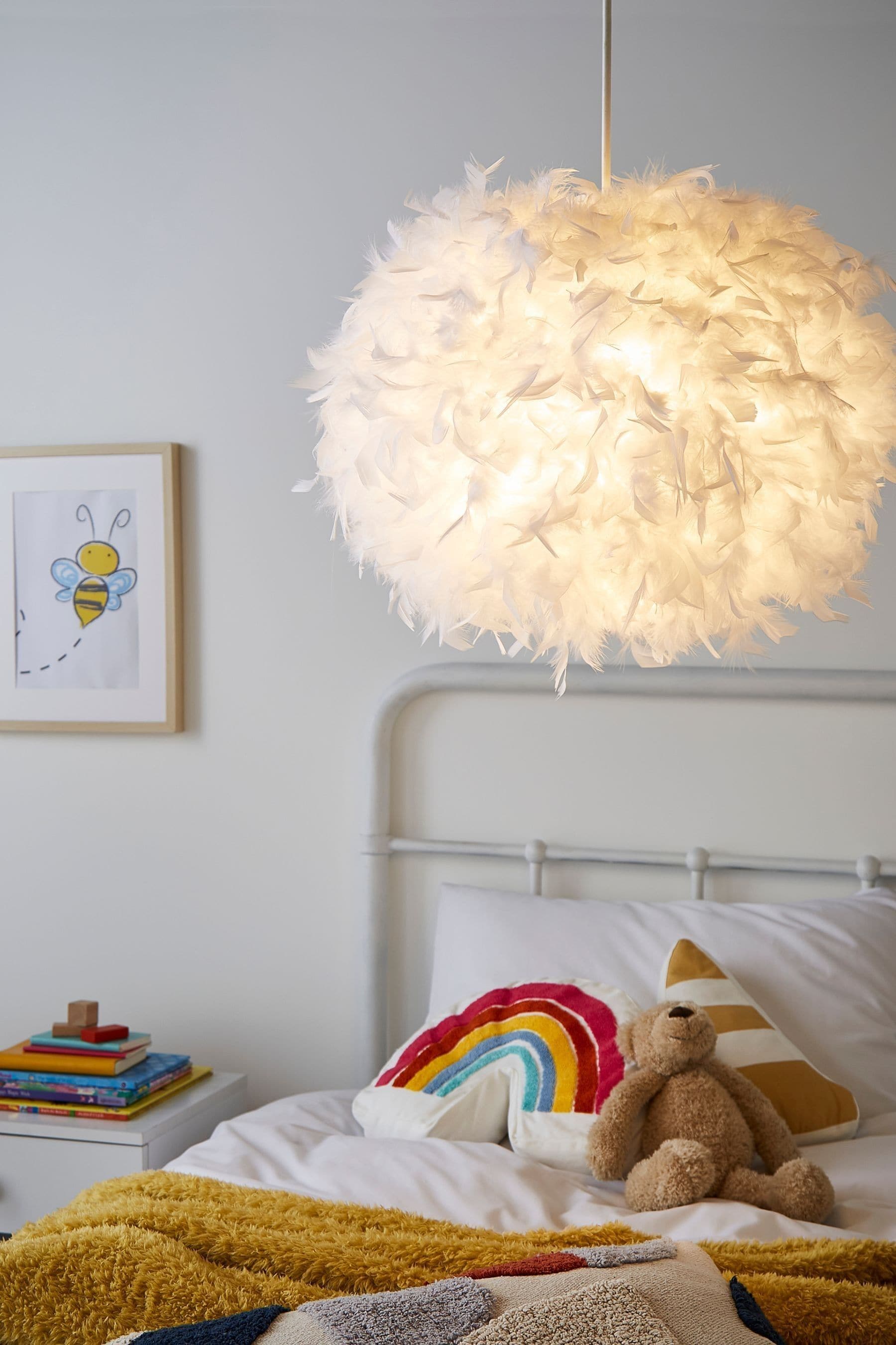 Next feather lampshade discount