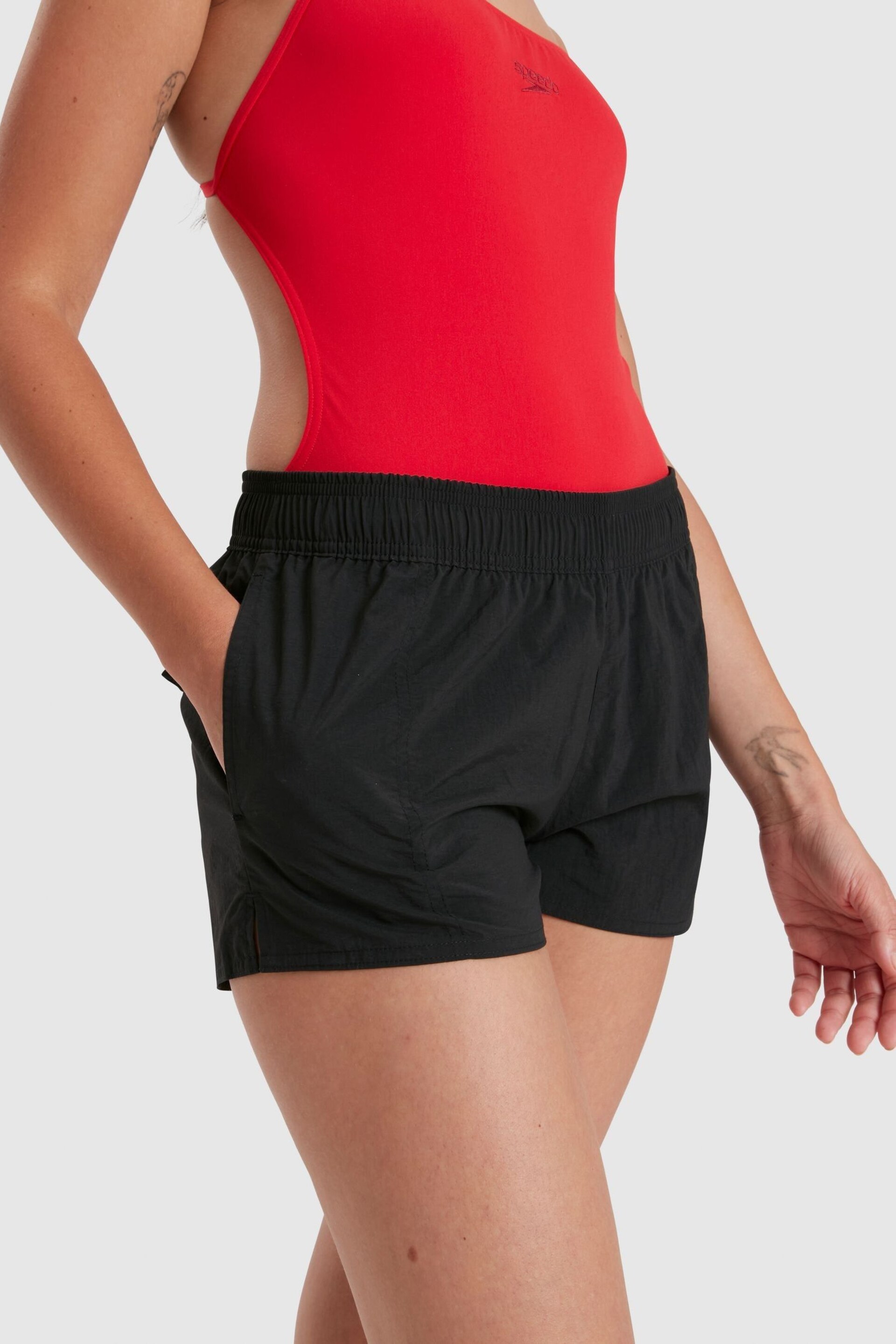 Speedo Women's Black Essential Water Shorts - Image 2 of 7