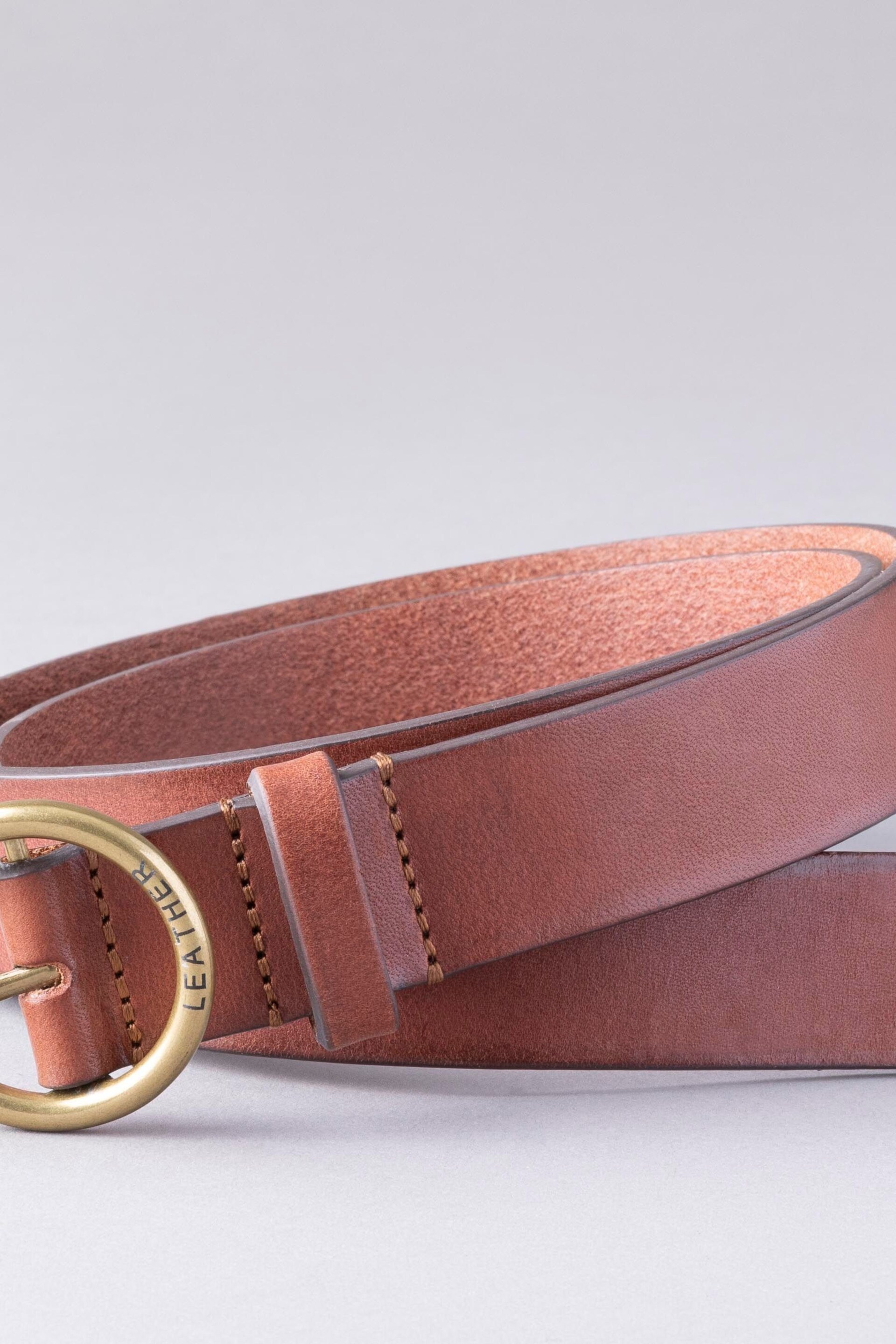 Lakeland Leather Tan Brown Buckle Leather Belt - Image 2 of 3