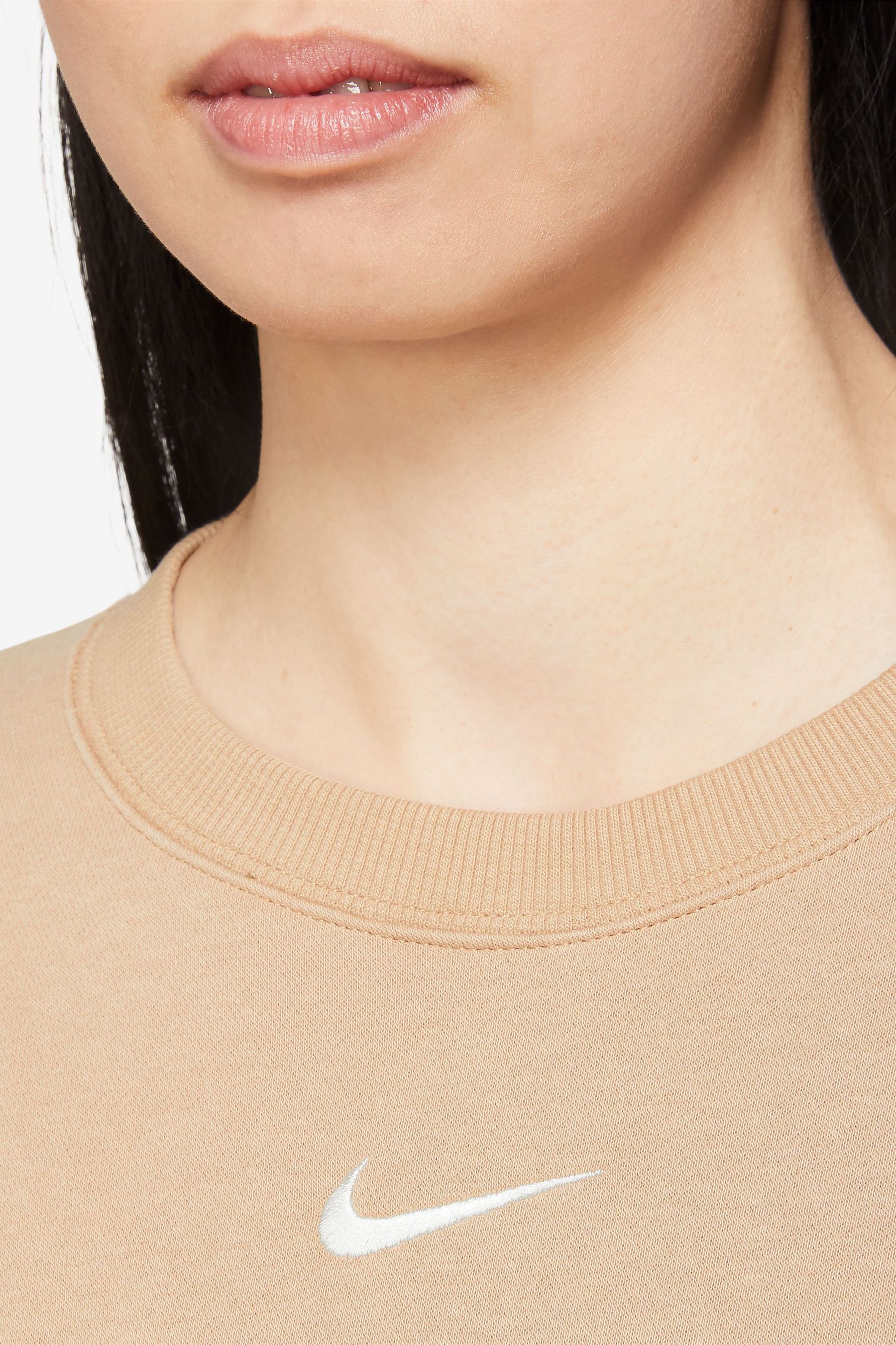Buy Nike Beige Mini Swoosh Oversized Sweatshirt from Next Poland