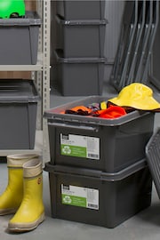 Orthex Set of 3 Grey SmartStore Recycled 32L Storage Boxes - Image 1 of 4