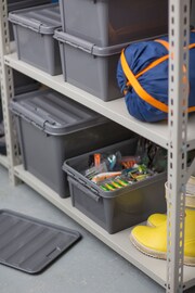 Orthex Set of 3 Grey Smartstore Recycled 14L Storage Boxes - Image 3 of 4