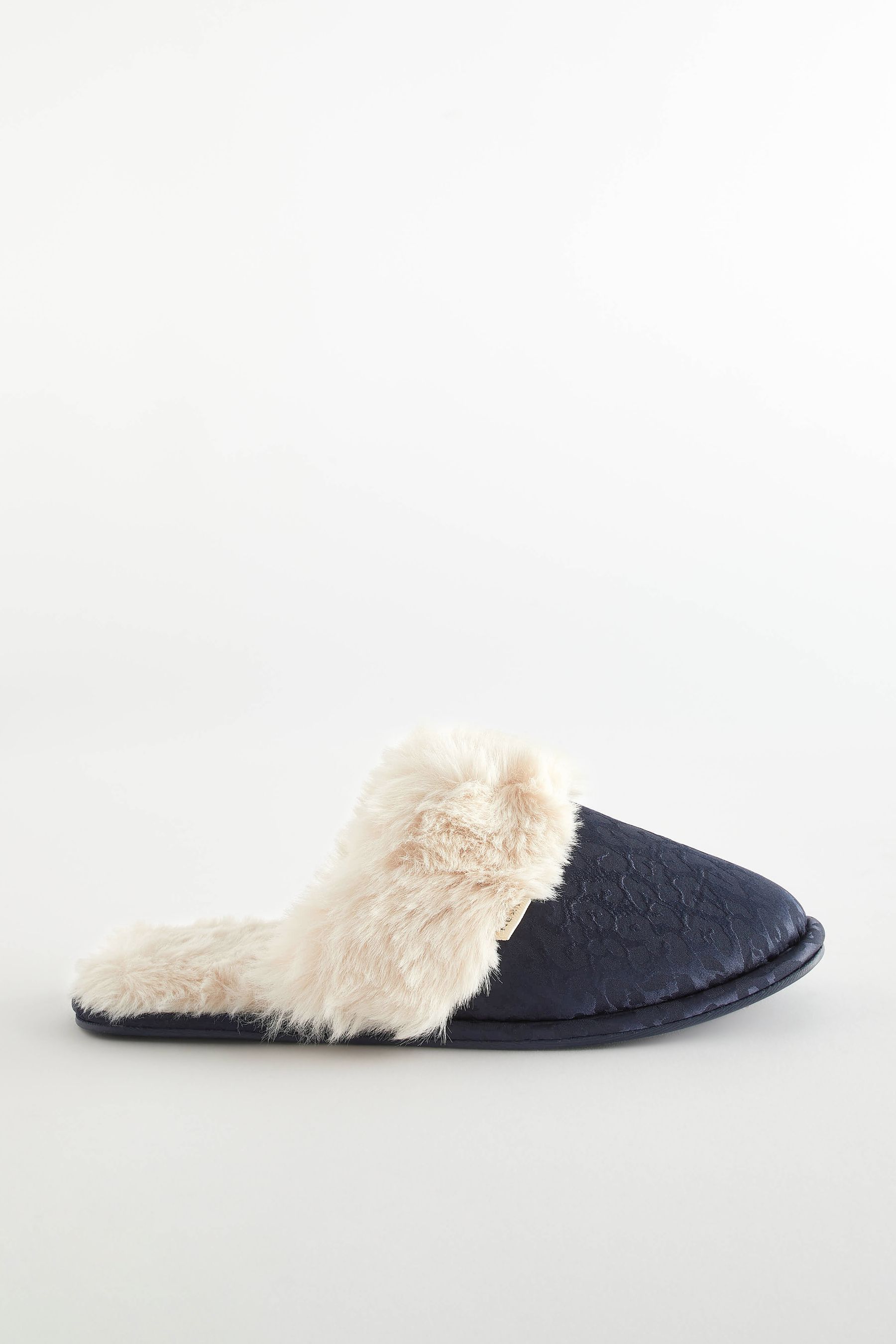 Satin mule slippers deals