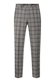 Skopes Tatton Grey Brown Check Tailored Fit Suit Trousers - Image 4 of 5