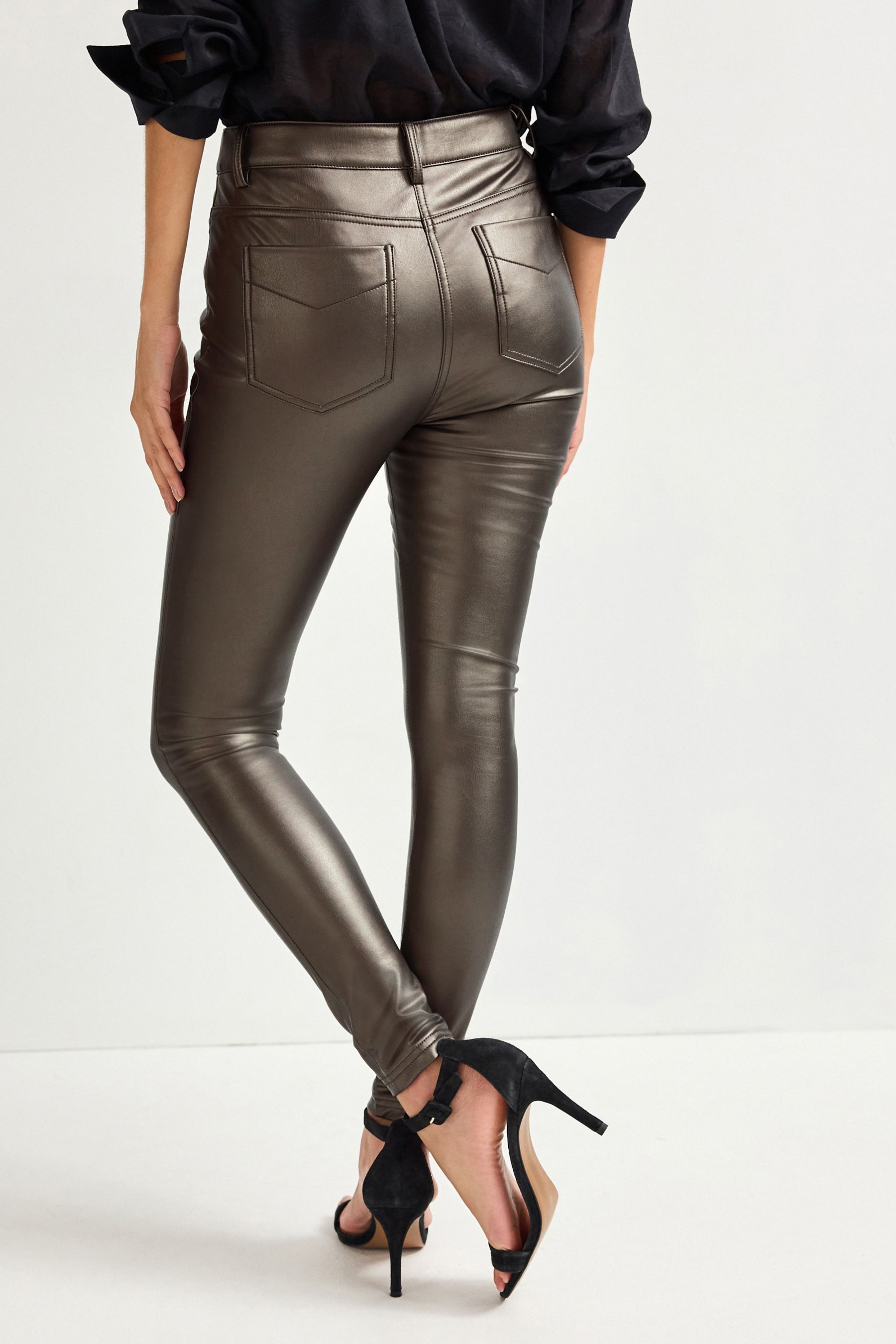 Faux leather leggings next sales