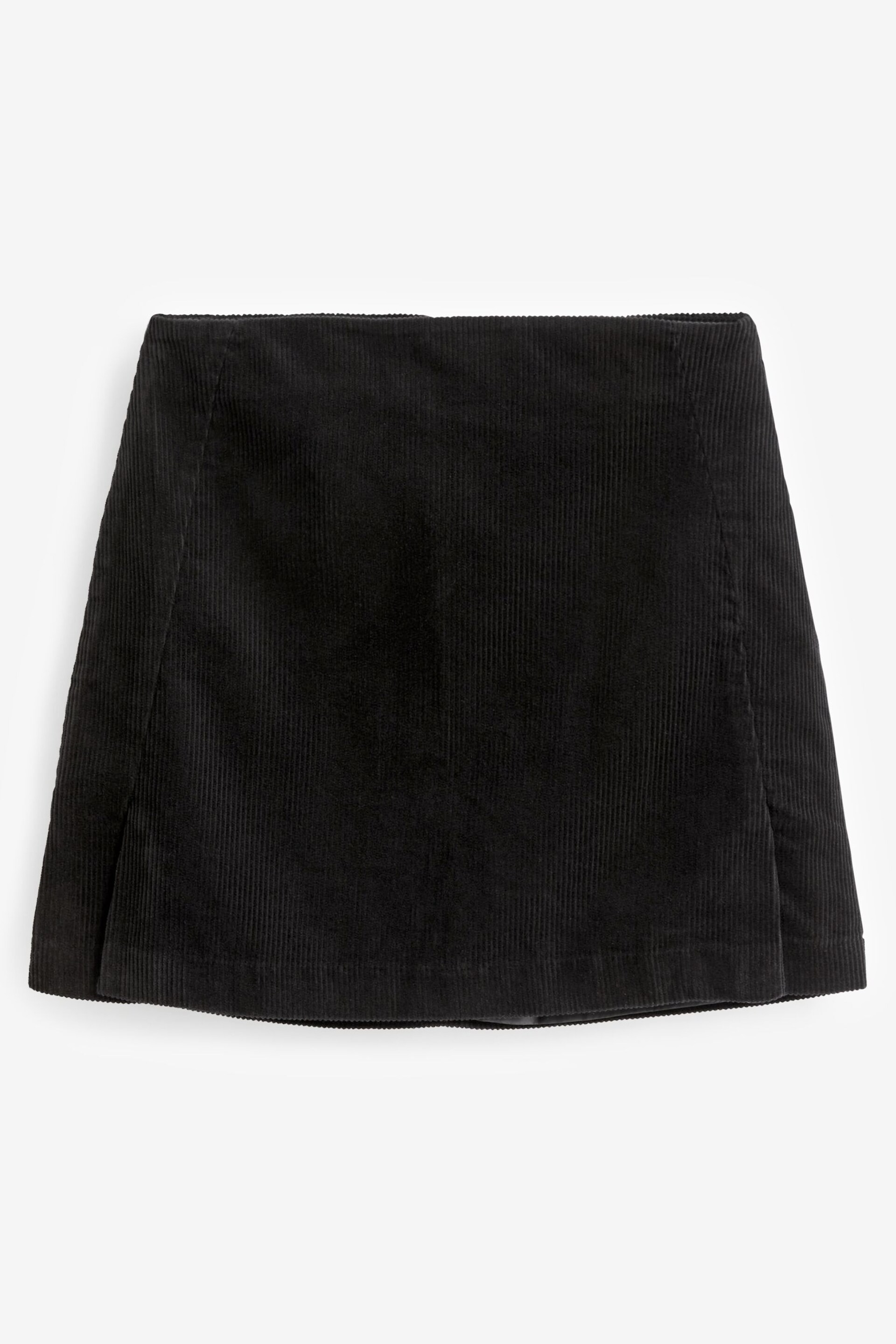 Black Corduroy Mini Skirt - Image 5 of 6