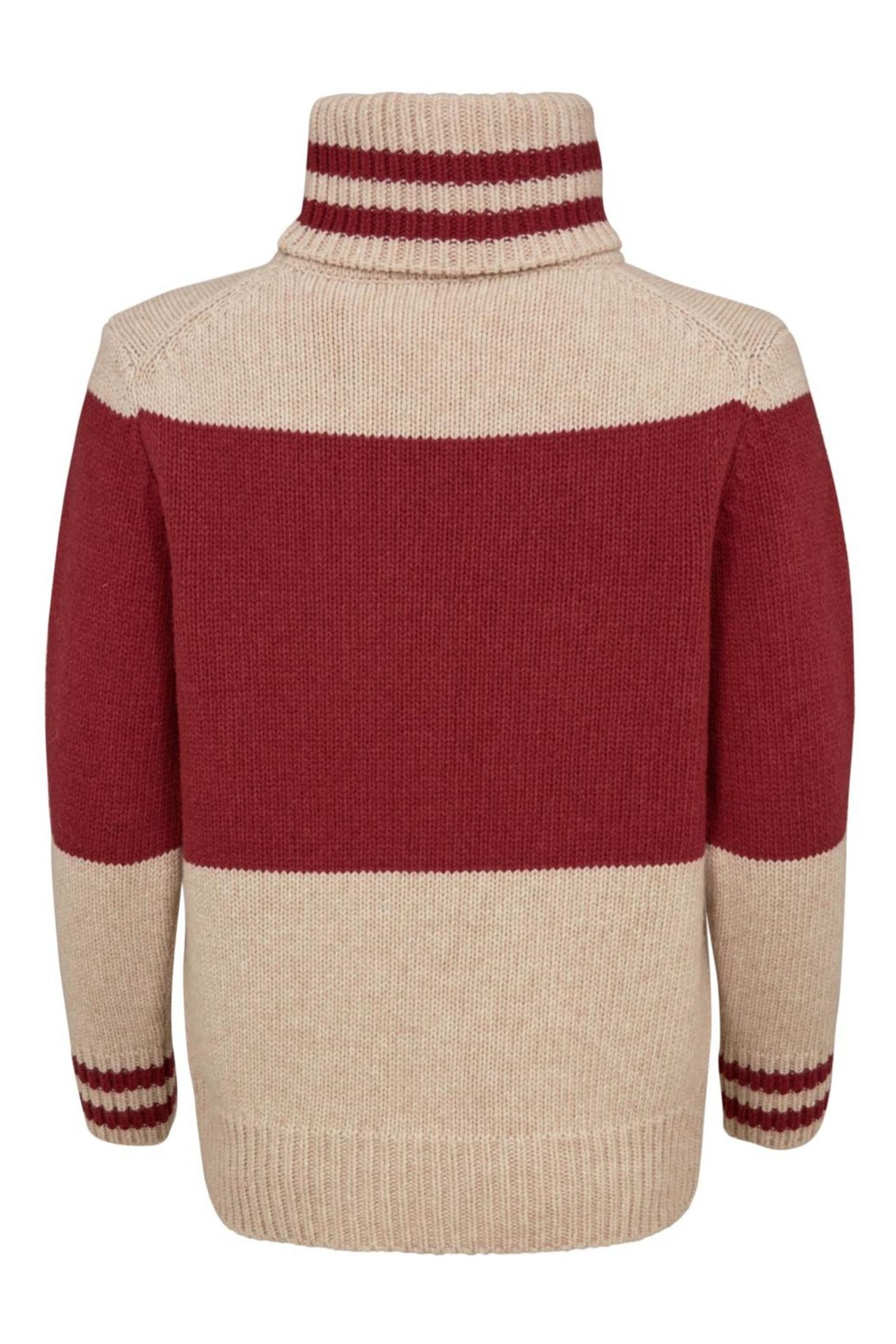 Buy Celtic Co. Red Alpine Easy Slouch Roll Neck Jumper from Next Luxembourg