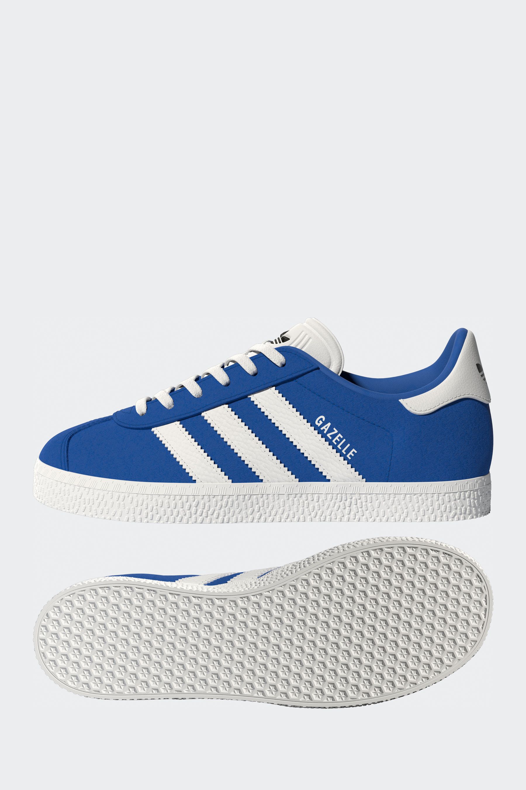 Buy adidas Originals Grey Junior Gazelle Lace Trainers from Next Luxembourg