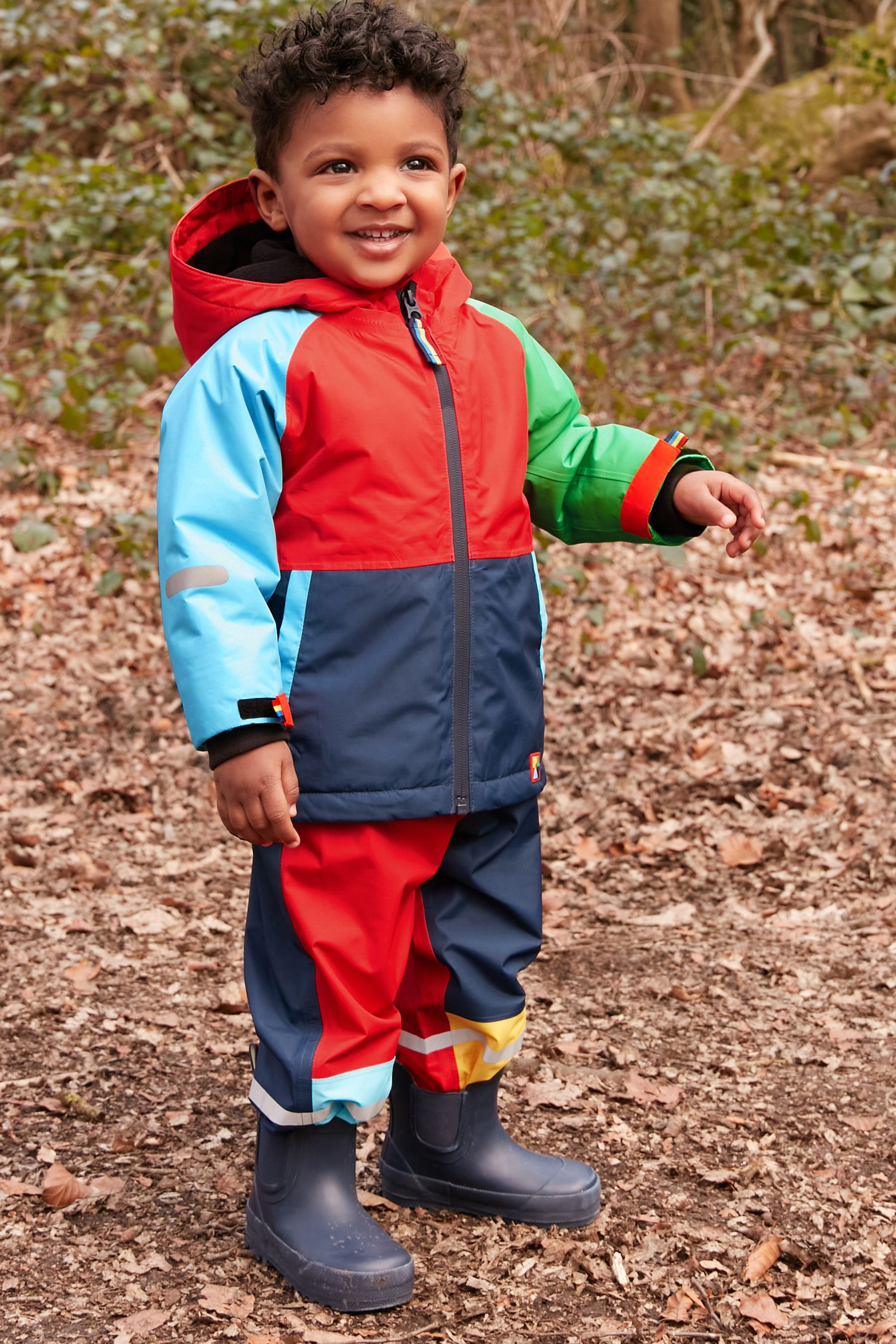 Buy multicolore color block Ensemble veste et pantalon impermeable 3 mois 7 ans from Next Luxembourg