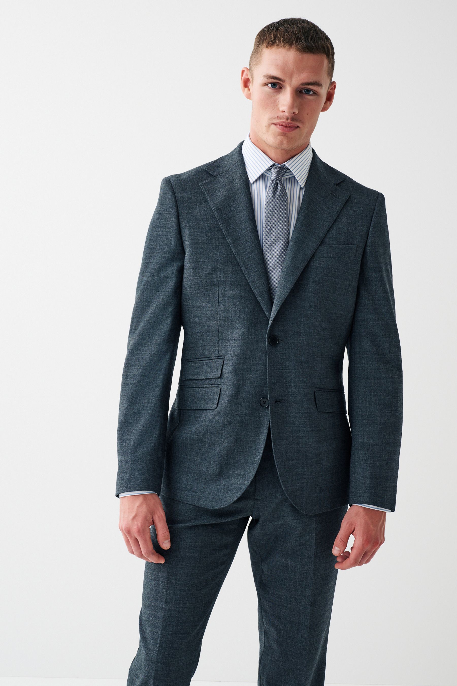 Next grey suit jacket cheap