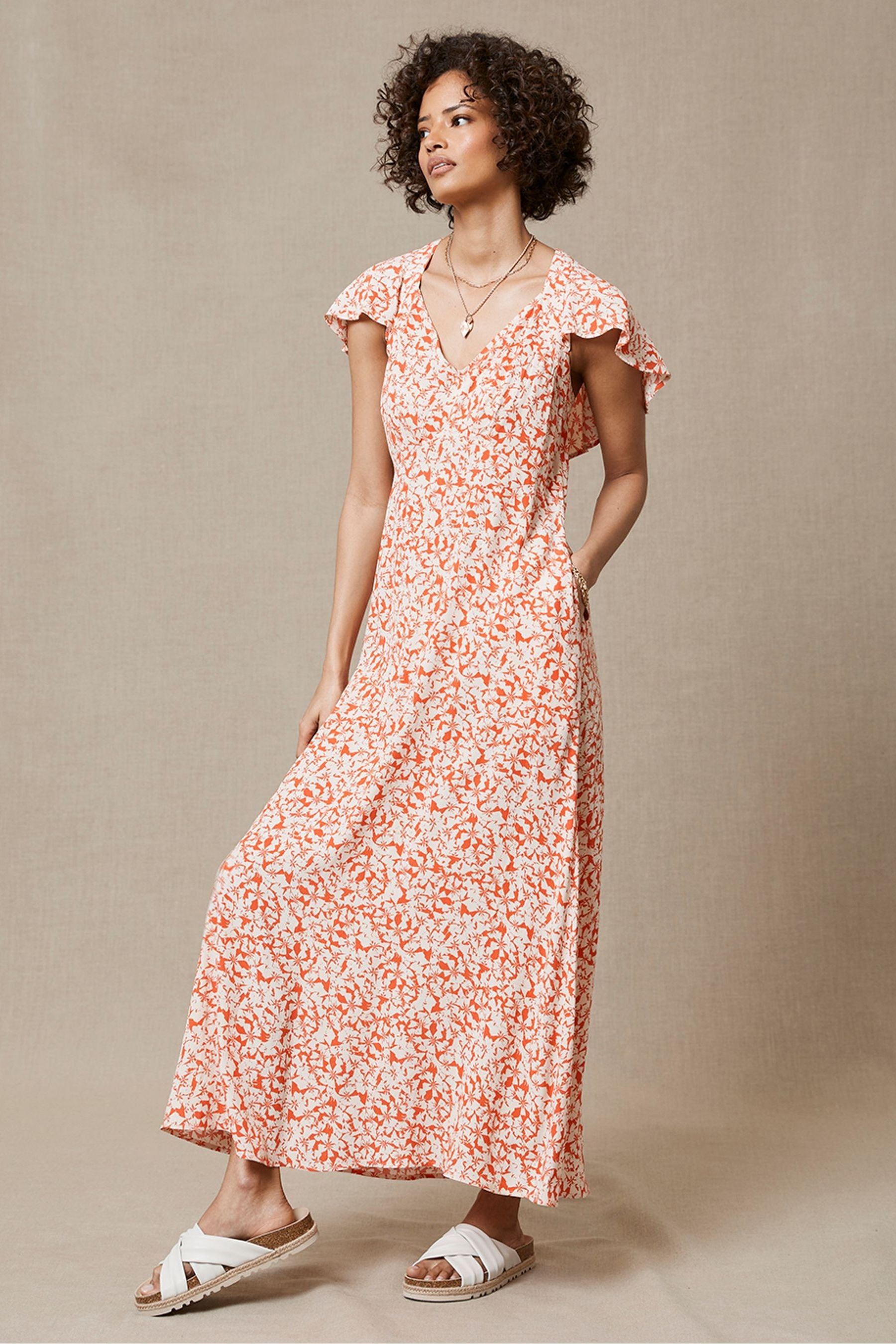 Buy Mint Velvet Adaline Natural Floral Midi Summer Dress from Next Germany