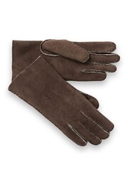 Celtic & Co. Brown Sheepskin Gloves - Image 4 of 4