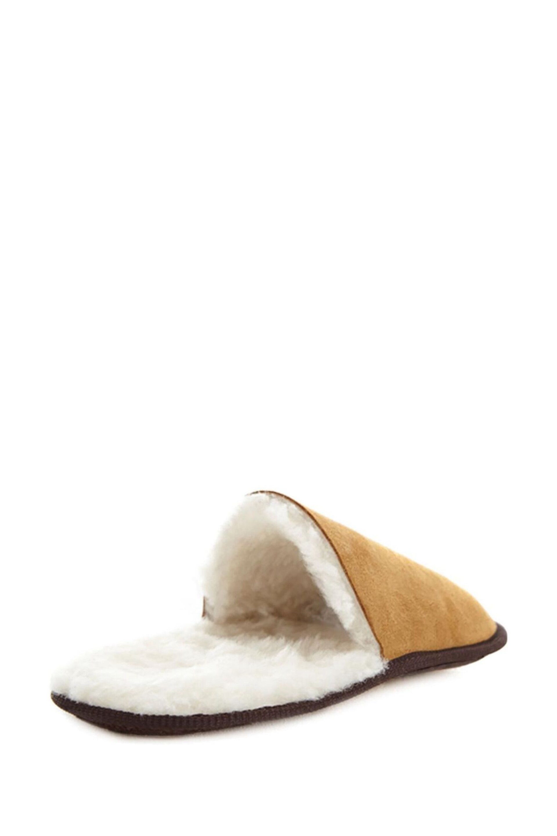 Celtic & Co. Natural Sheepskin Scuffs - Image 3 of 5