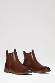 Threadbare Brown Classic Chelsea Boots - Image 2 of 4