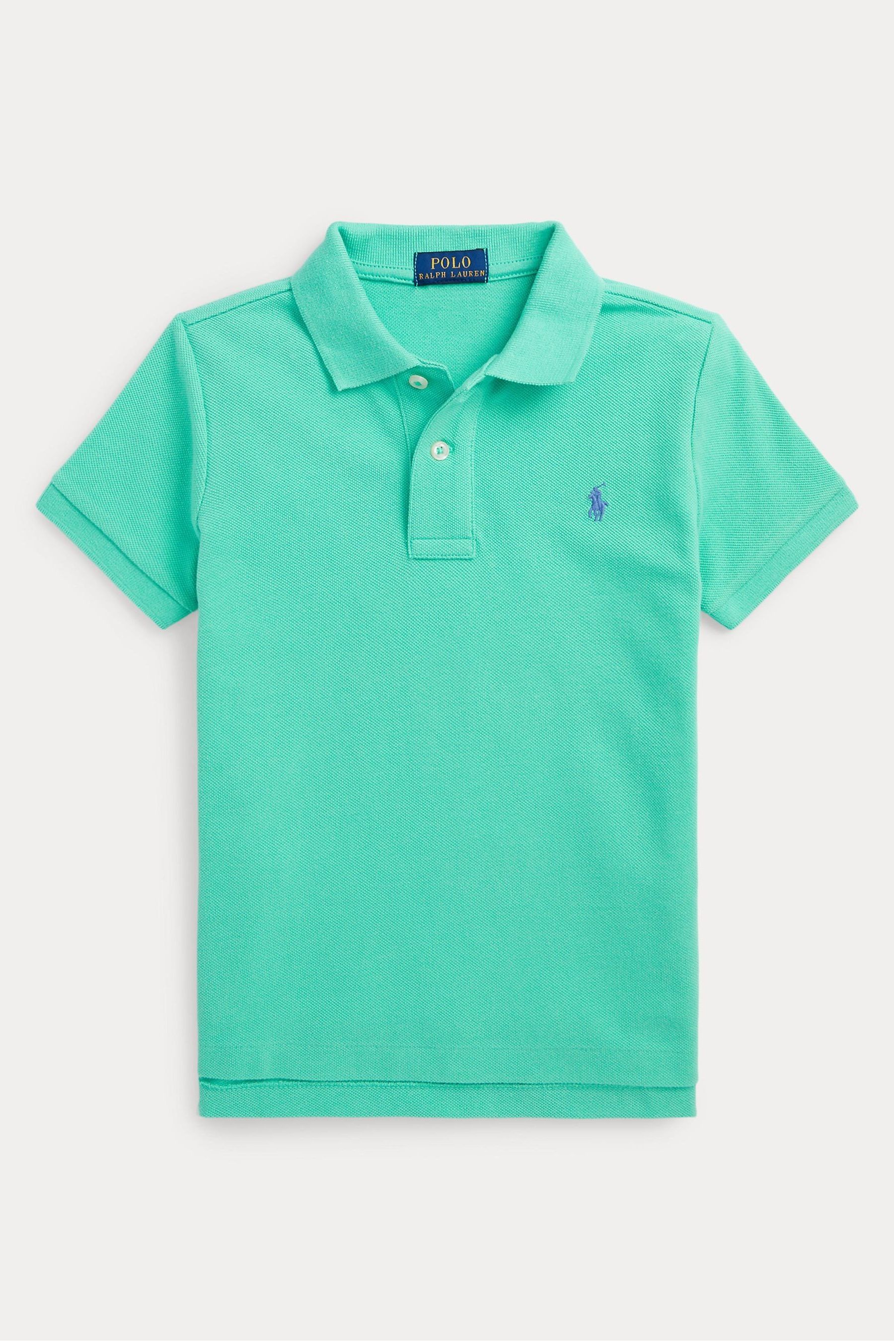 Buy Polo Ralph Lauren Boys Turquoise Green Polo Shirt from Next Ireland