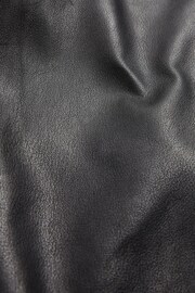 Black Premium Leather Biker Trousers - Image 6 of 10