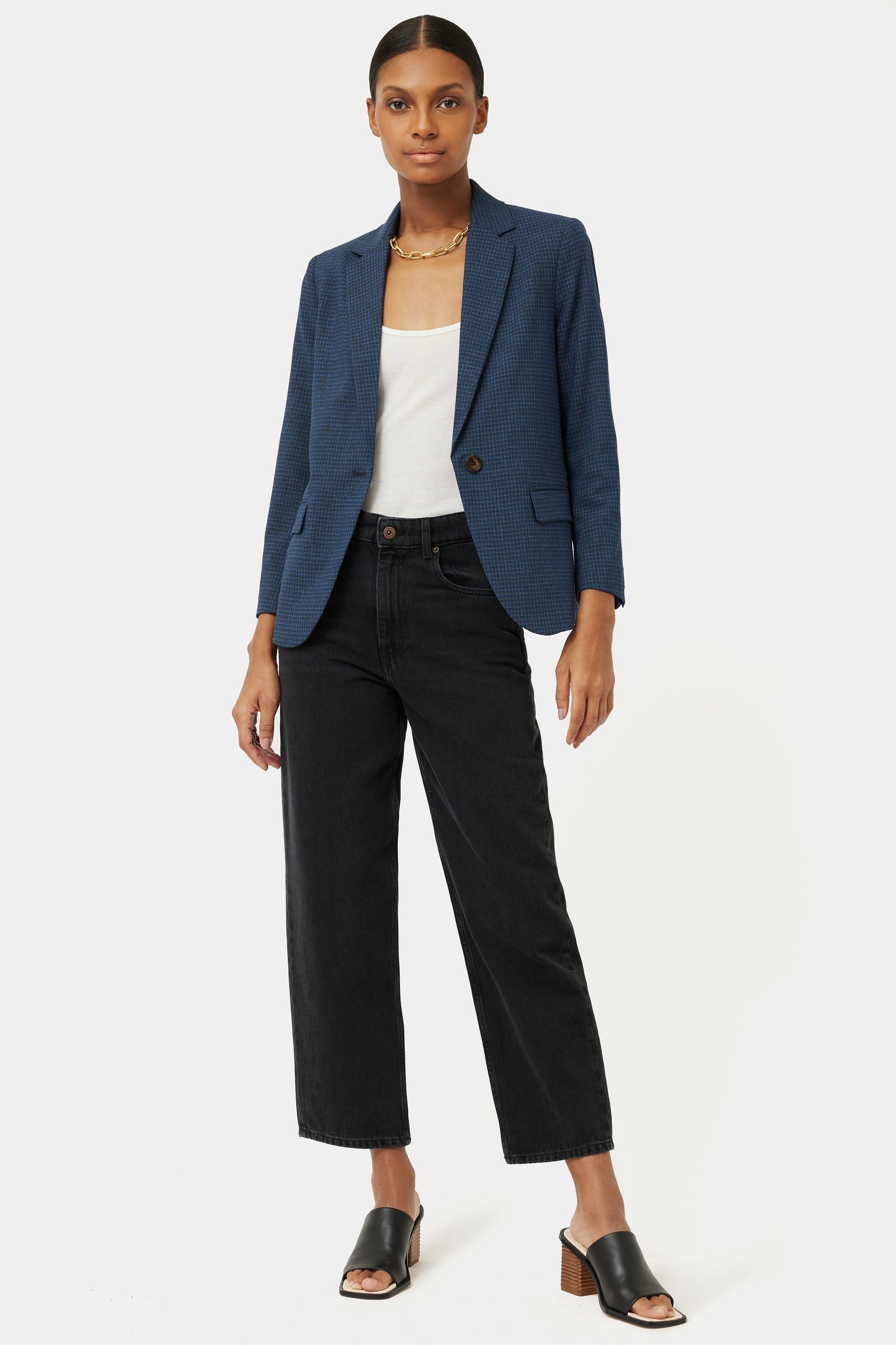 Buy Jigsaw Blue Brook Check Jacket from the Next UK online shop