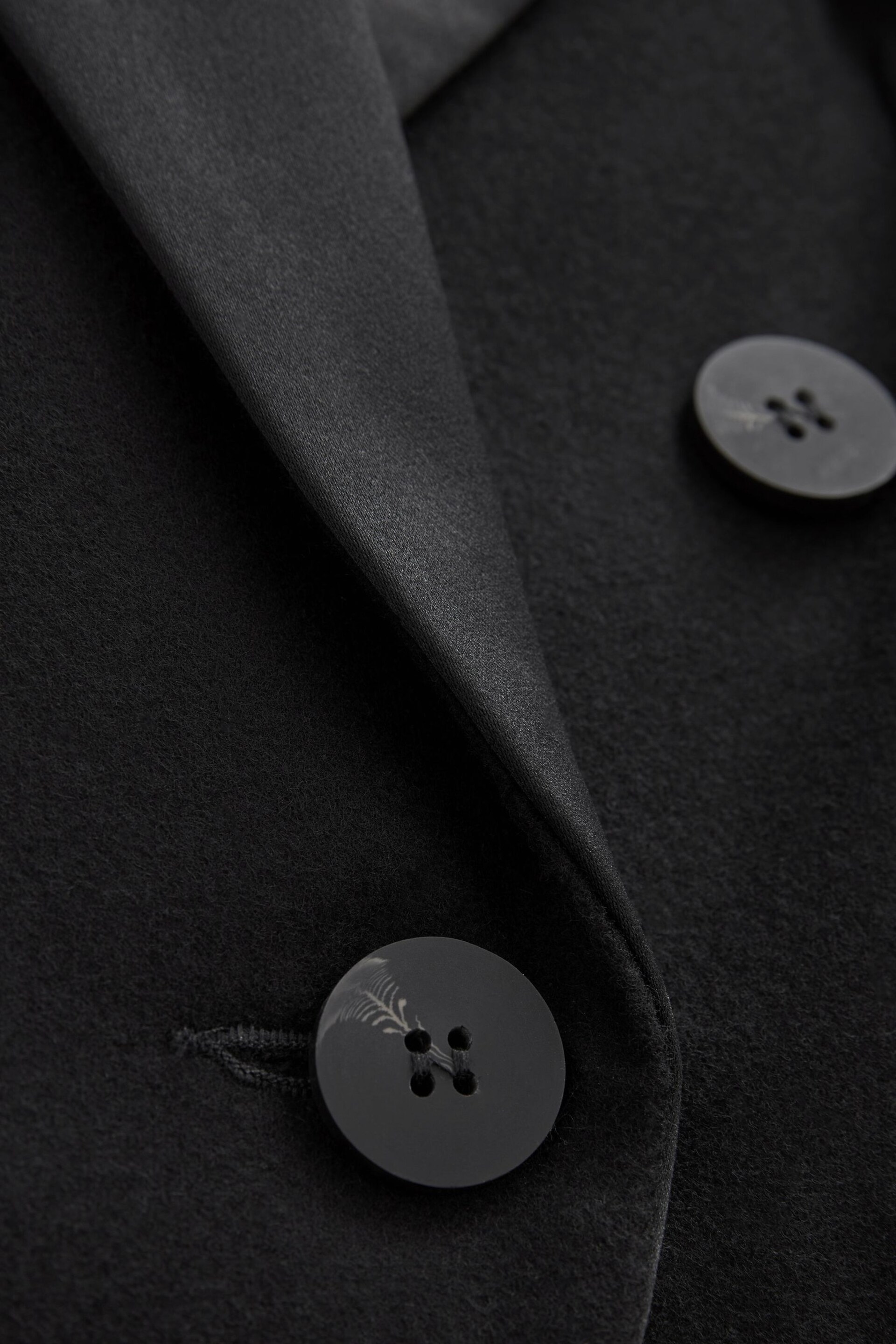 Black Premium Double Breasted Wool And Cashmere Blend Blazer - Image 8 of 10