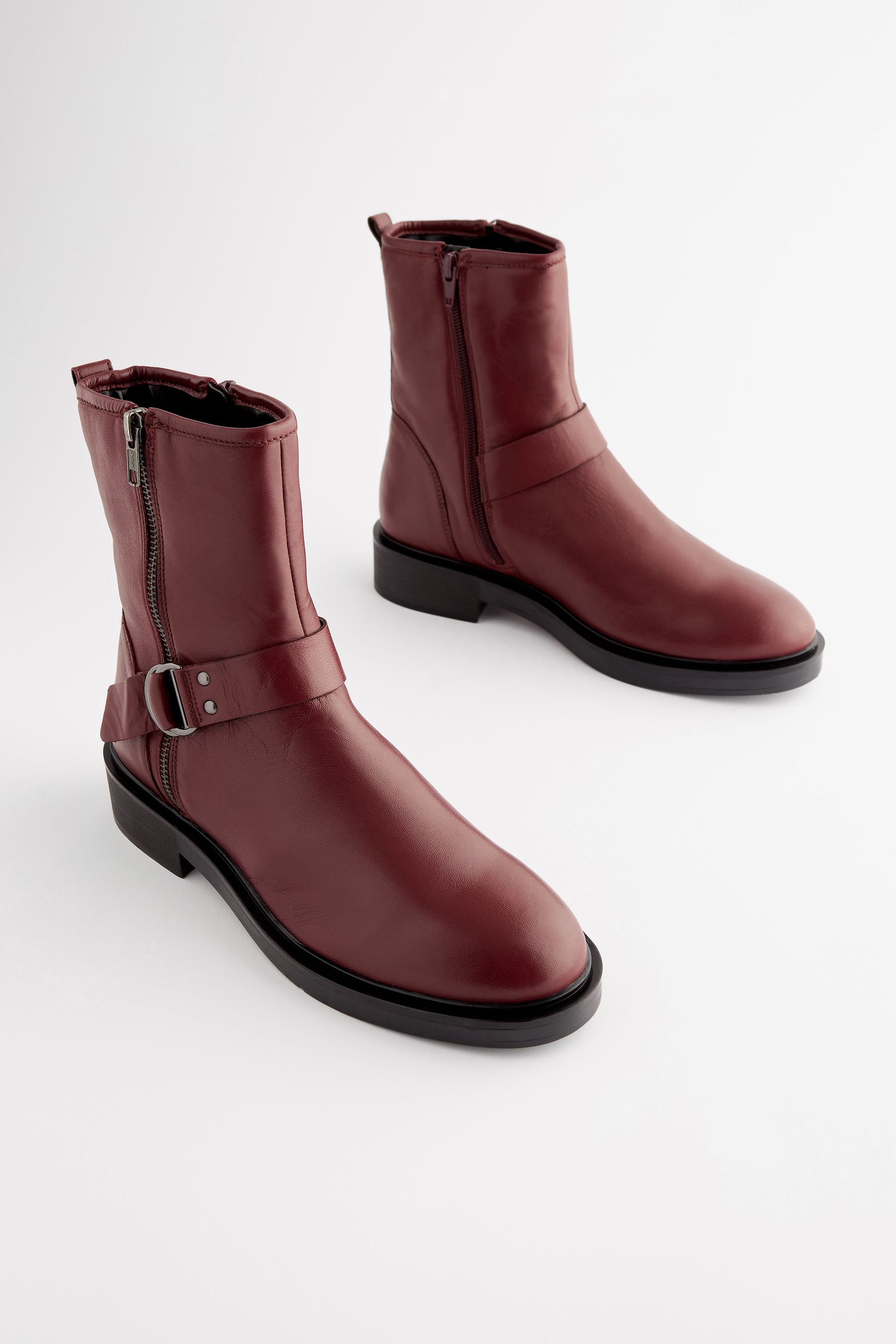 Wide fit red boots cheap
