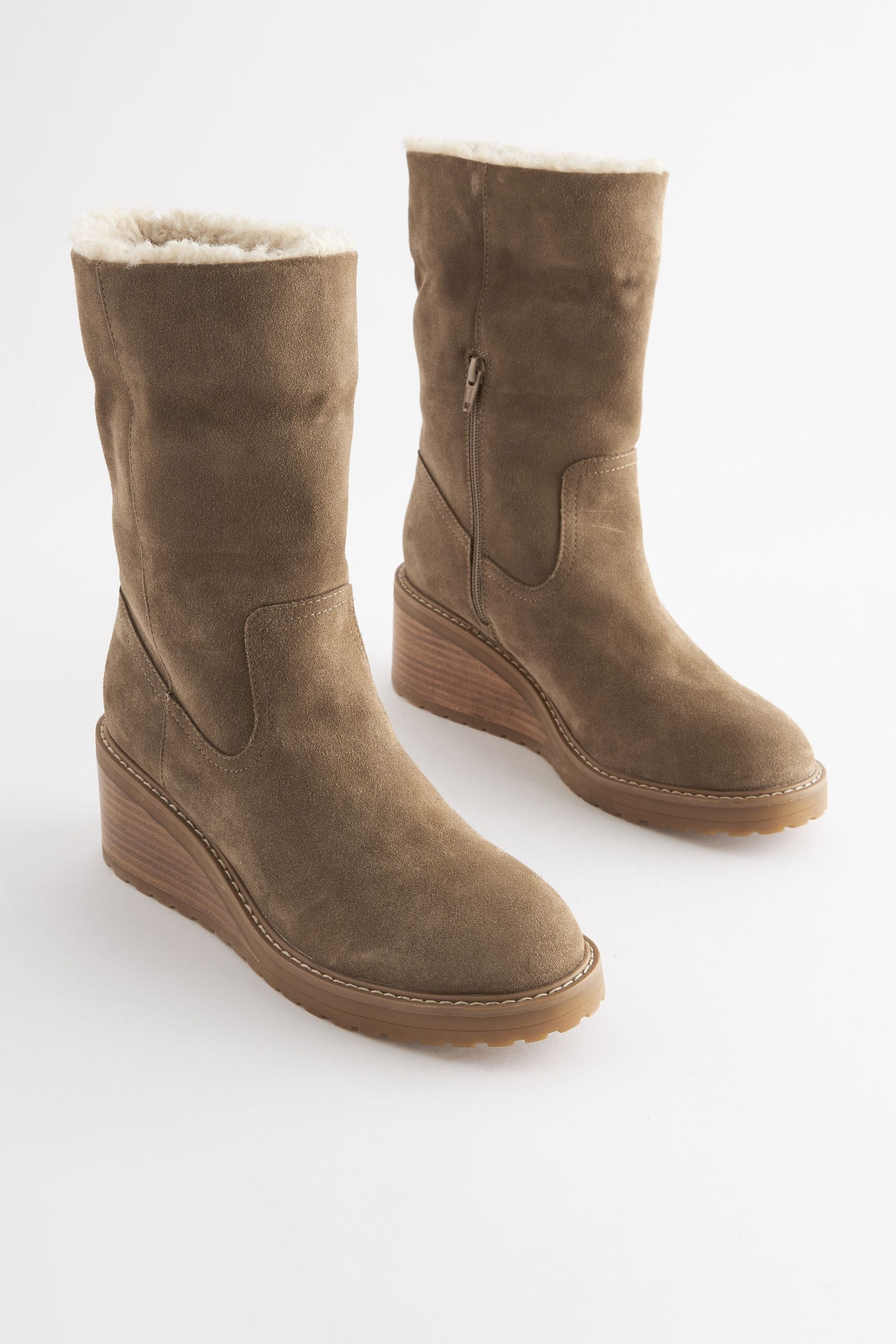 Comfortable wedge ankle boots top