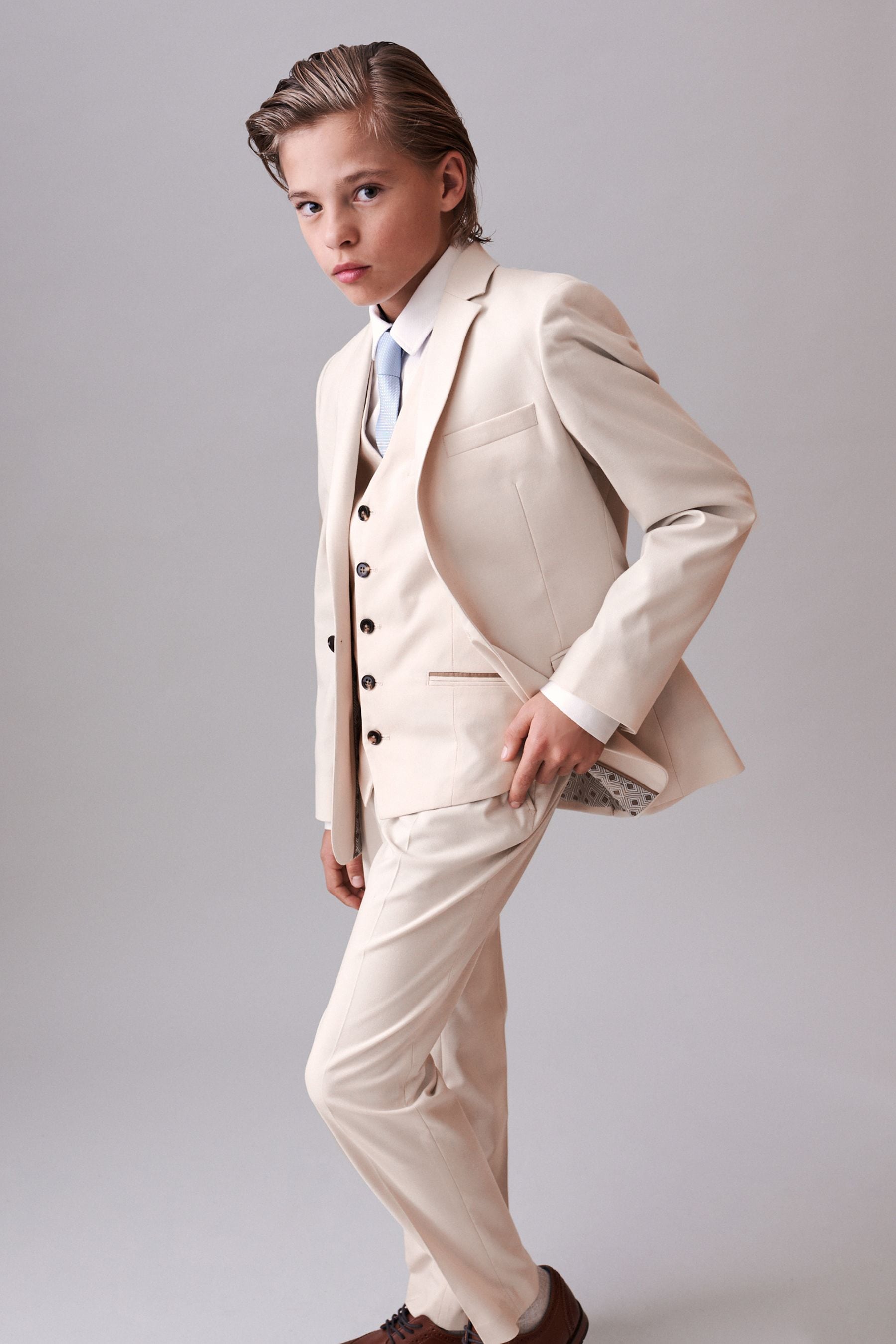 Cream Suit Jacket 12mths 16yrs