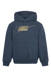 Nike Green/Gold Little Kids Club Fleece Shine Hoodie - Image 1 of 3