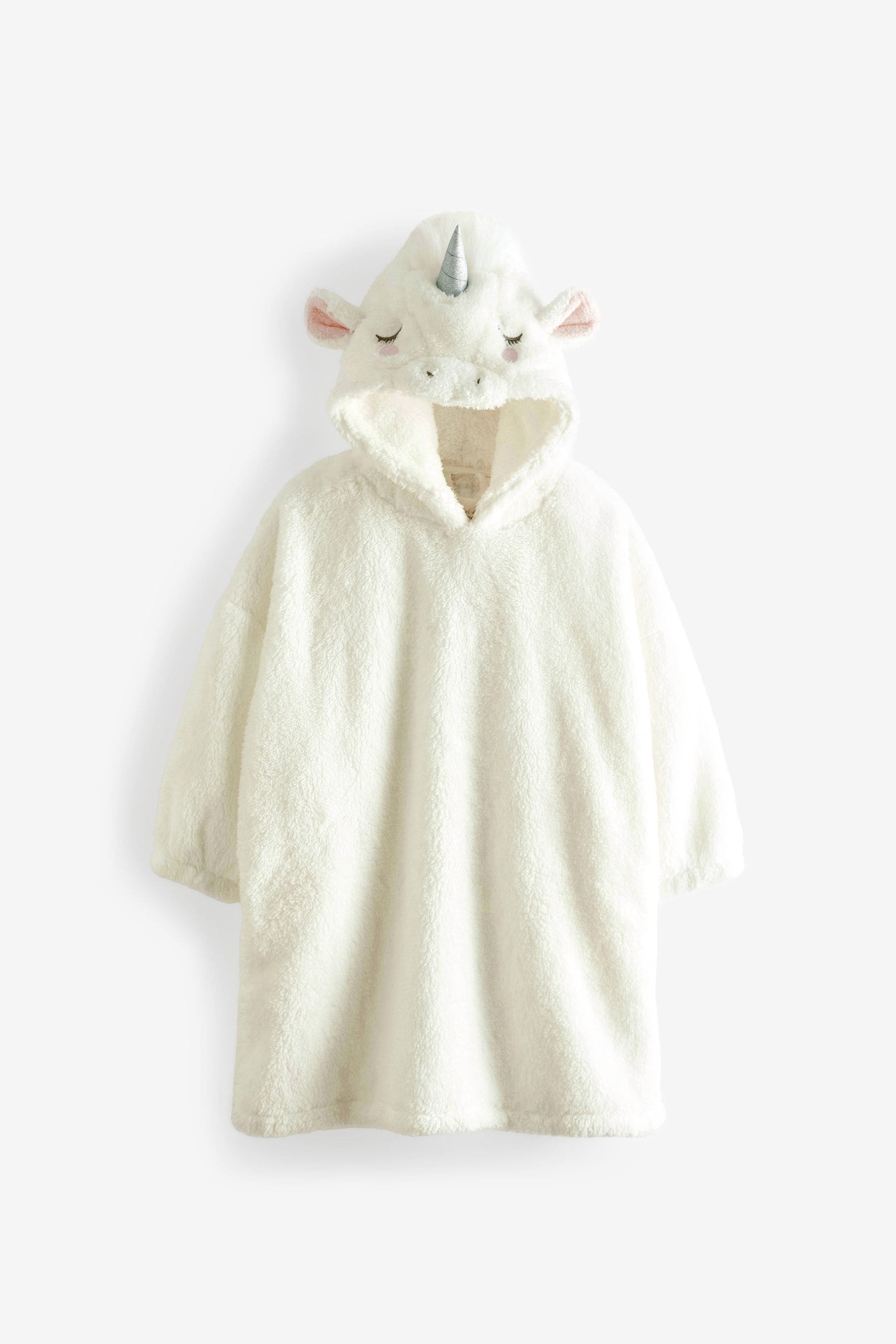 Buy White 3D Unicorn Fleece Hooded Blanket 3 16yrs from Next Luxembourg